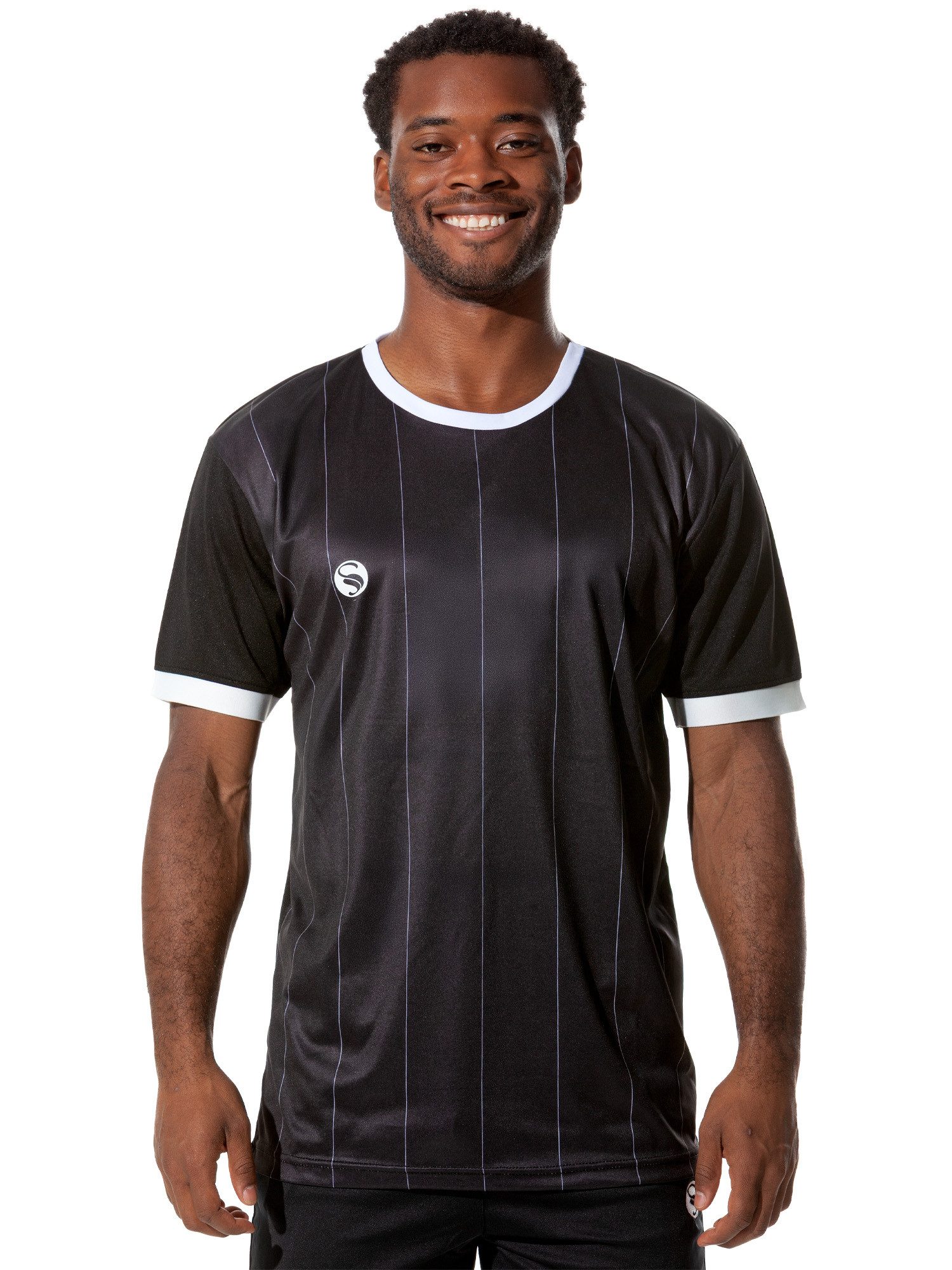 Stark Soul® T-Shirt Trainingsshirt Trikot "Pinstripes", Herren Sport-Shirt, Kurzarm