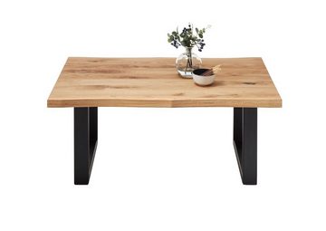 MCA furniture Couchtisch Havan, Eiche-massiv U-Form rechteckig geölt 110 cm