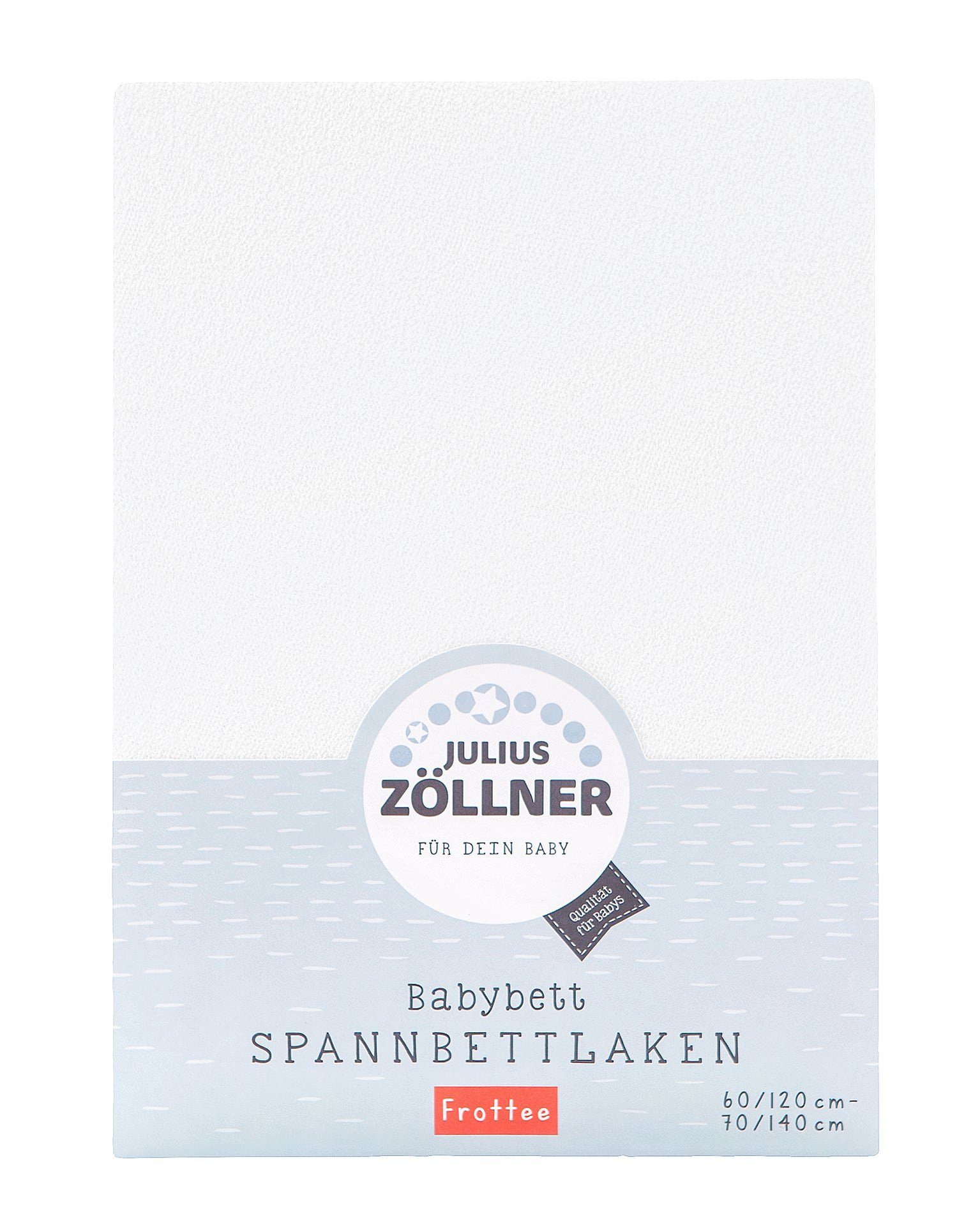 Julius Zöllner Spannbettlaken Julius Zöllner Baby Frottee Spannbettlaken, Spannb, Frottee, Gummizug: rundum, (1 Stück)