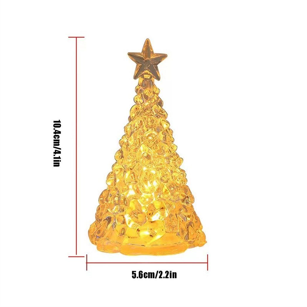 Mini DAYUT Künstlicher Weihnachtsbaum Nachtlicht, LED Weihnachtsbaum Weihnachtsdekoration