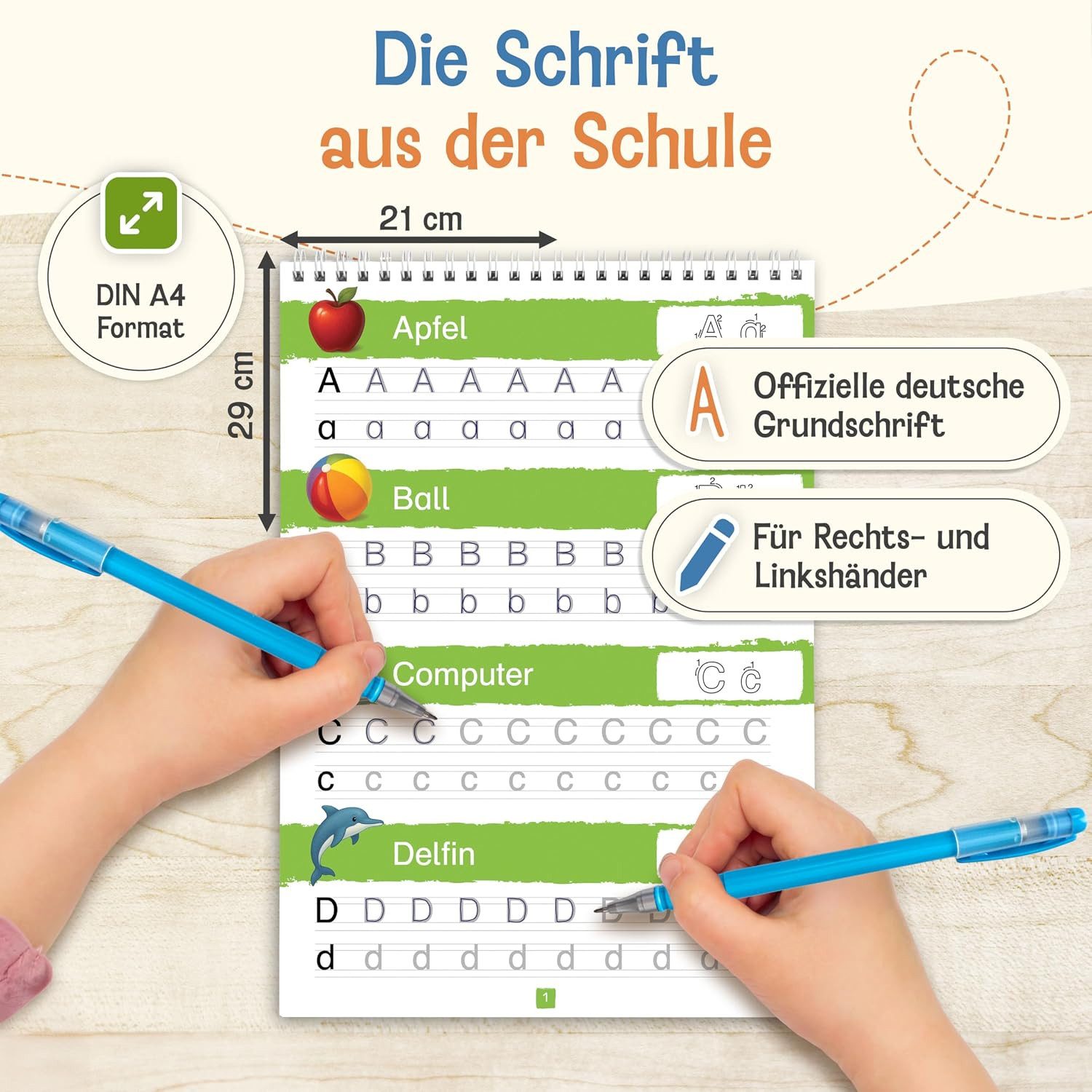 Likarto Lernspielzeug LIKARTO® Magische Übungshefte Vorschule ab 5 Jahren, 5 Hefte + Stifte – Bild 5 von 5