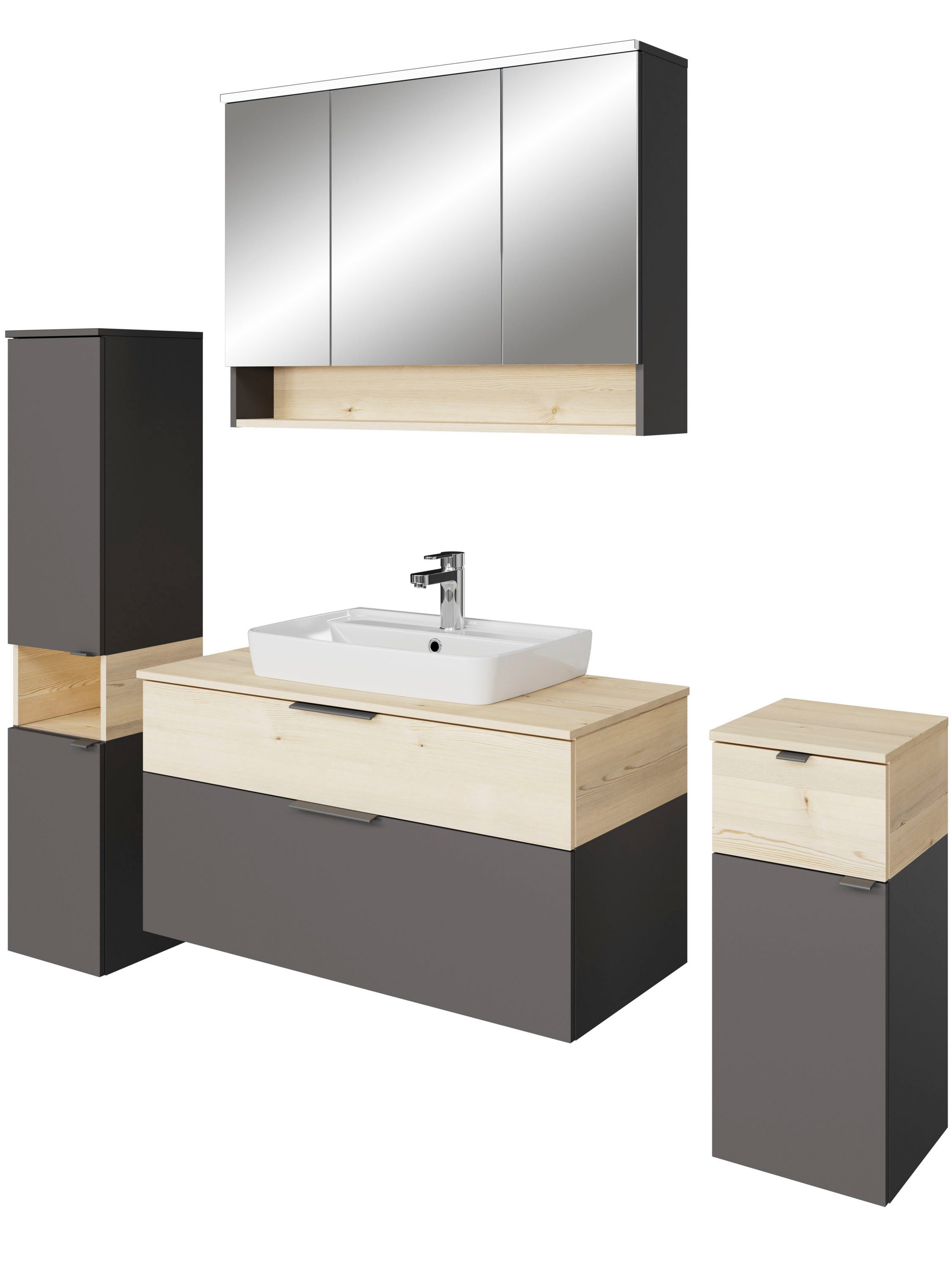 Saphir Badmöbel-Set Quickset 394, (Komplett-Set, 5-St)