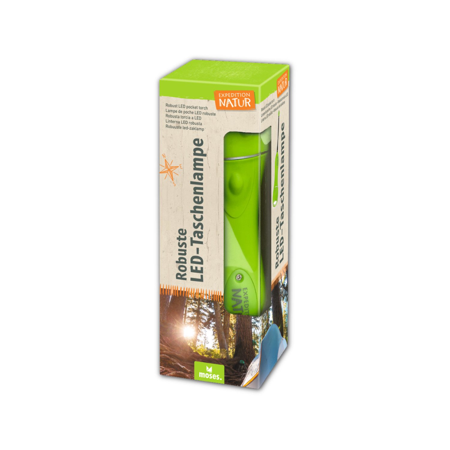 Moses. Verlag LED Taschenlampe Robuste Kinder LED Lampe, Stoßfest, für Camping, Outdoor und Wandern von Moses. Verlag