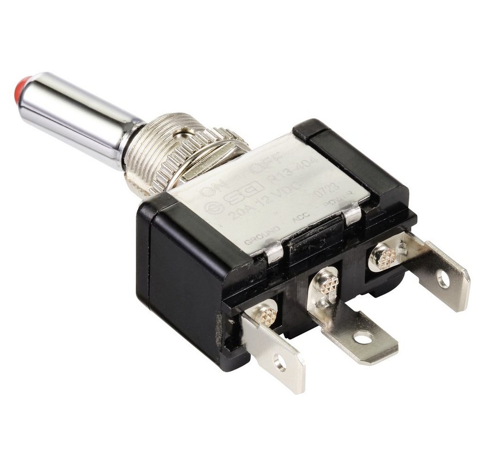 Thumbnail - TRU COMPONENTS Schalter TRU COMPONENTS TC-11193840 Kippschalter 12 V/DC 20 A 1 x Aus/Ein ras (TC-11193840)
