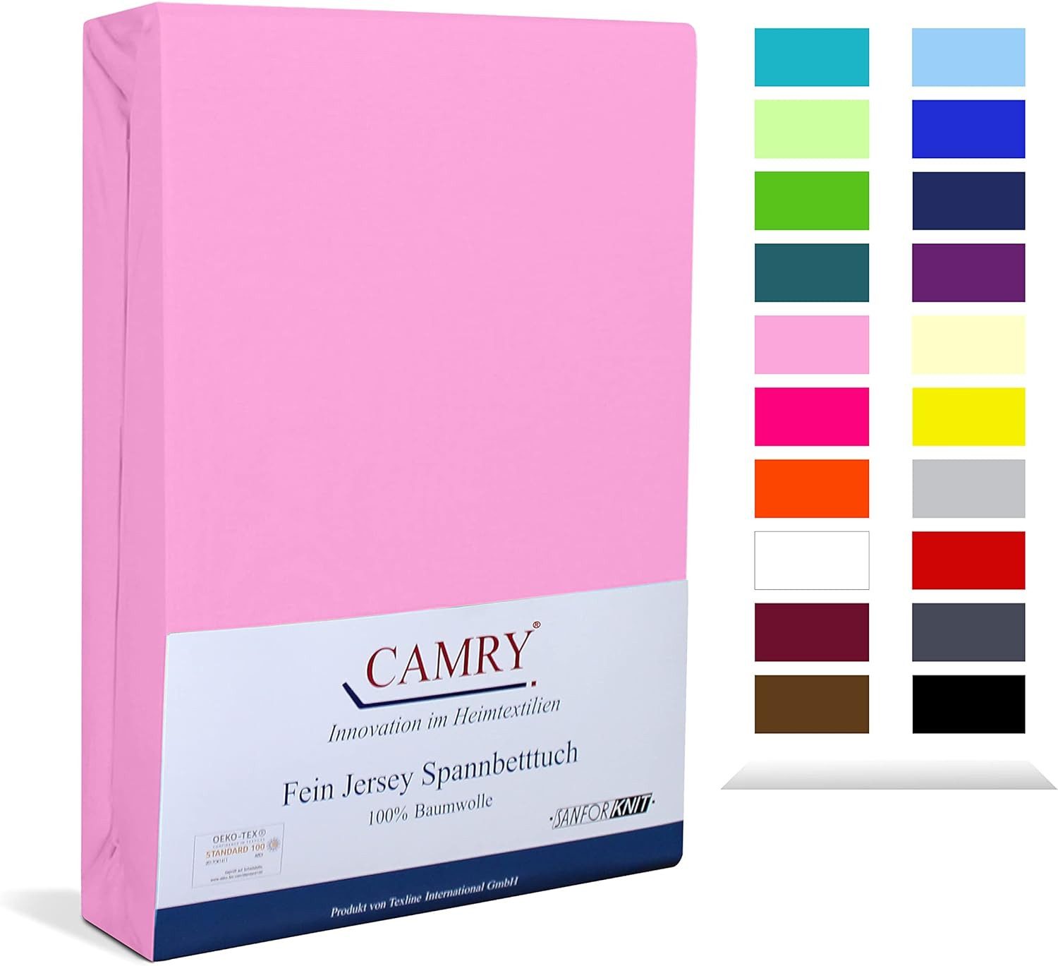 Camry Spannbettlaken CLASSIC, Jersey Baumwolle, Gummizug: rundum, viele Far günstig online kaufen