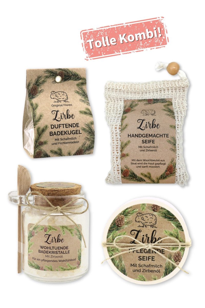 Gerlinde Hofer _ Florex GmbH Zirbenkissen Badekugel in Geschenkhülle - ZIRBE