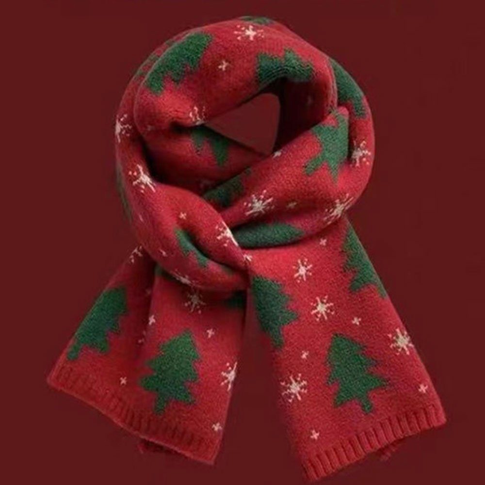 LAKKEC Modeschal Mode Weihnachtsschal Weicher Damenschal Winter Multifunktionaler, Warmer Schal rot