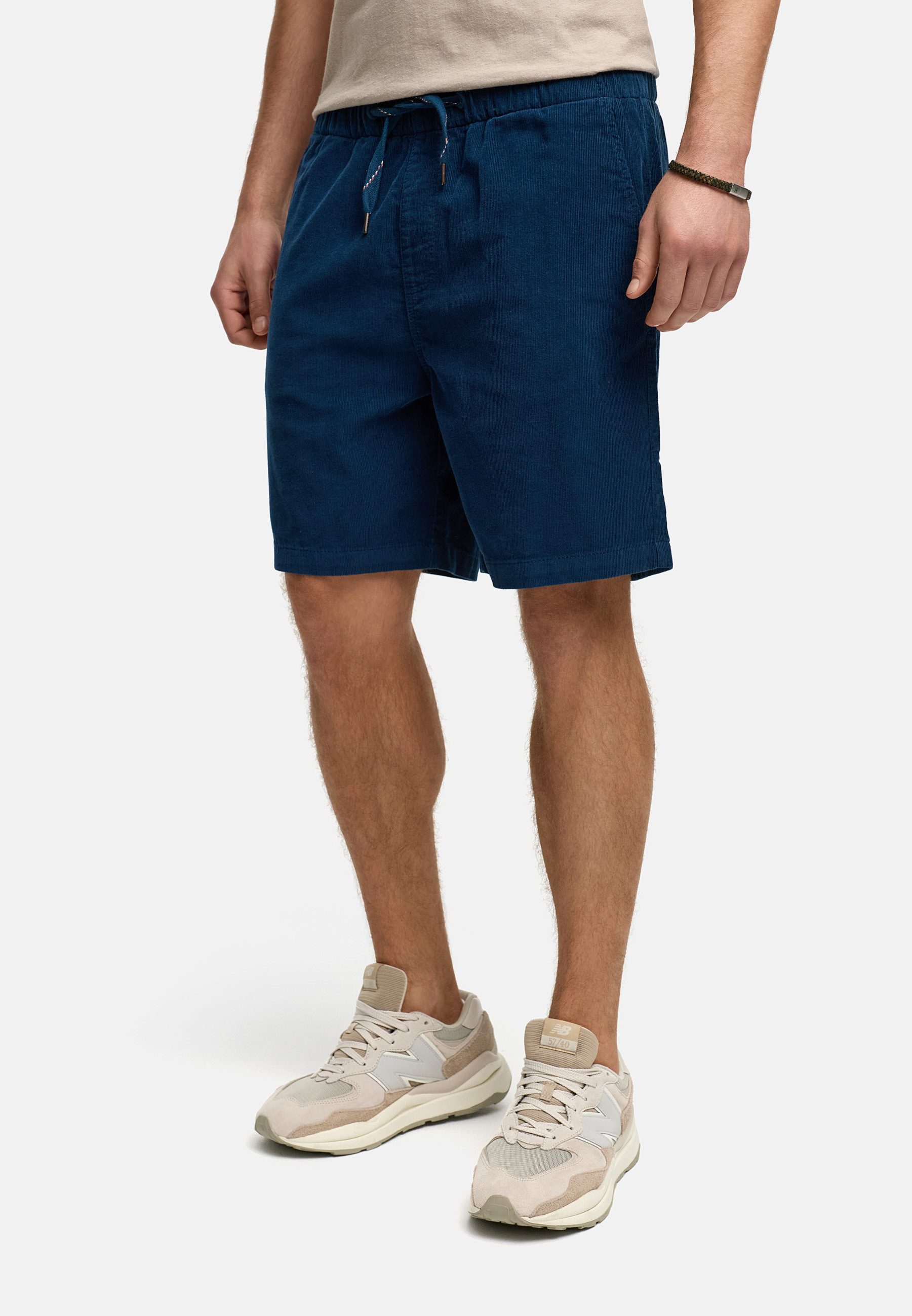 Indicode Chinoshorts Herren INPolle Chino Shorts Herrenshorts aus weichem und strapazierfähigem Cordstoff