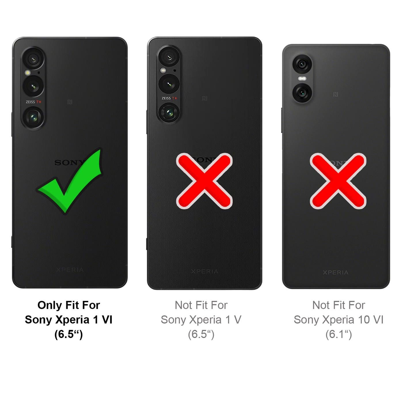 CoolGadget Handyhülle Magnet Case Handy Tasche für Sony Xperia 1 VI 6,5 Zoll, Hülle Klapphülle Slim Flip Cover für Xperia 1 VI 2024 Schutzhülle