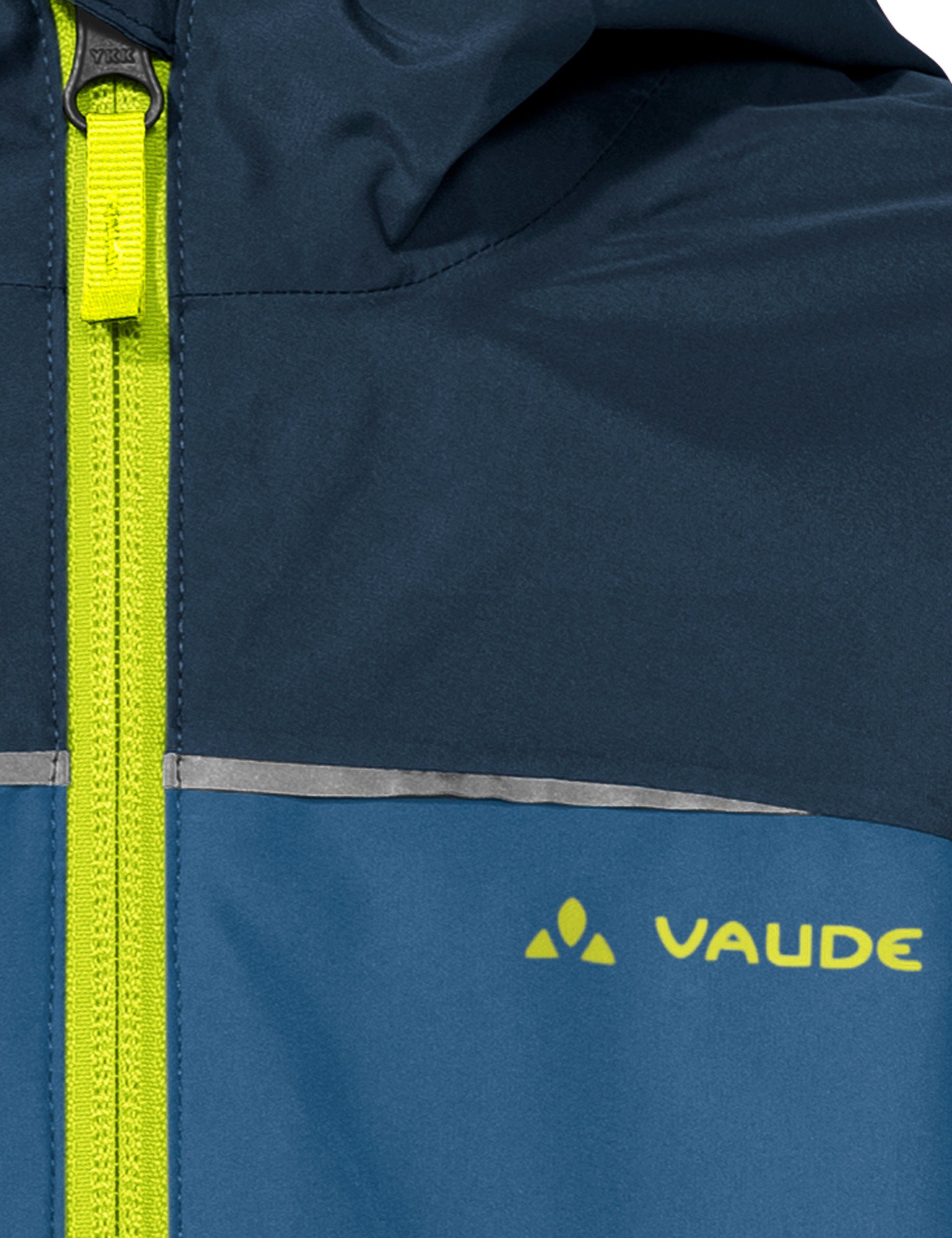 VAUDE Regenjacke KIDS TURACO JACKET III für Kinder, atmungsaktiv, winddicht, wasserdicht
