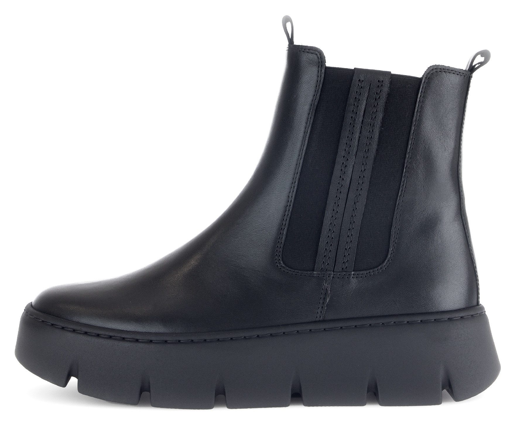 Gabor Chelseaboots, Plateau, Schlupfboots, Stiefelette mit zwei Anziehlaschen
