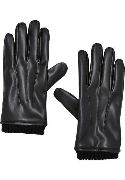 URBAN CLASSICS Baumwollhandschuhe Urban Classics Unisex Synthetic Leather Basic Gloves