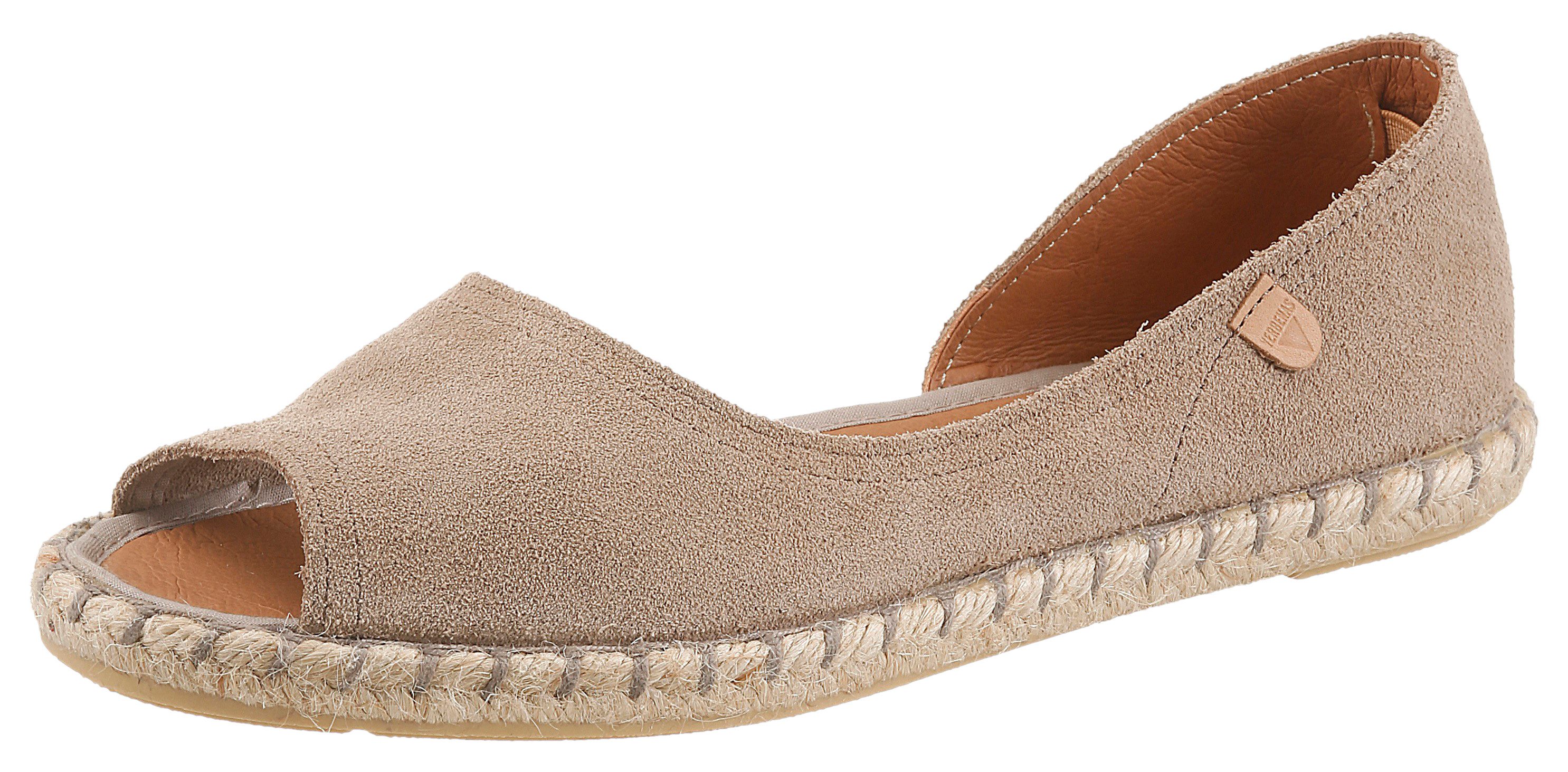 VERBENAS CRUZ SERRAJE Espadrille Sommerschuh, Flat, Slipper, Ballerina in asymmetrischem Look