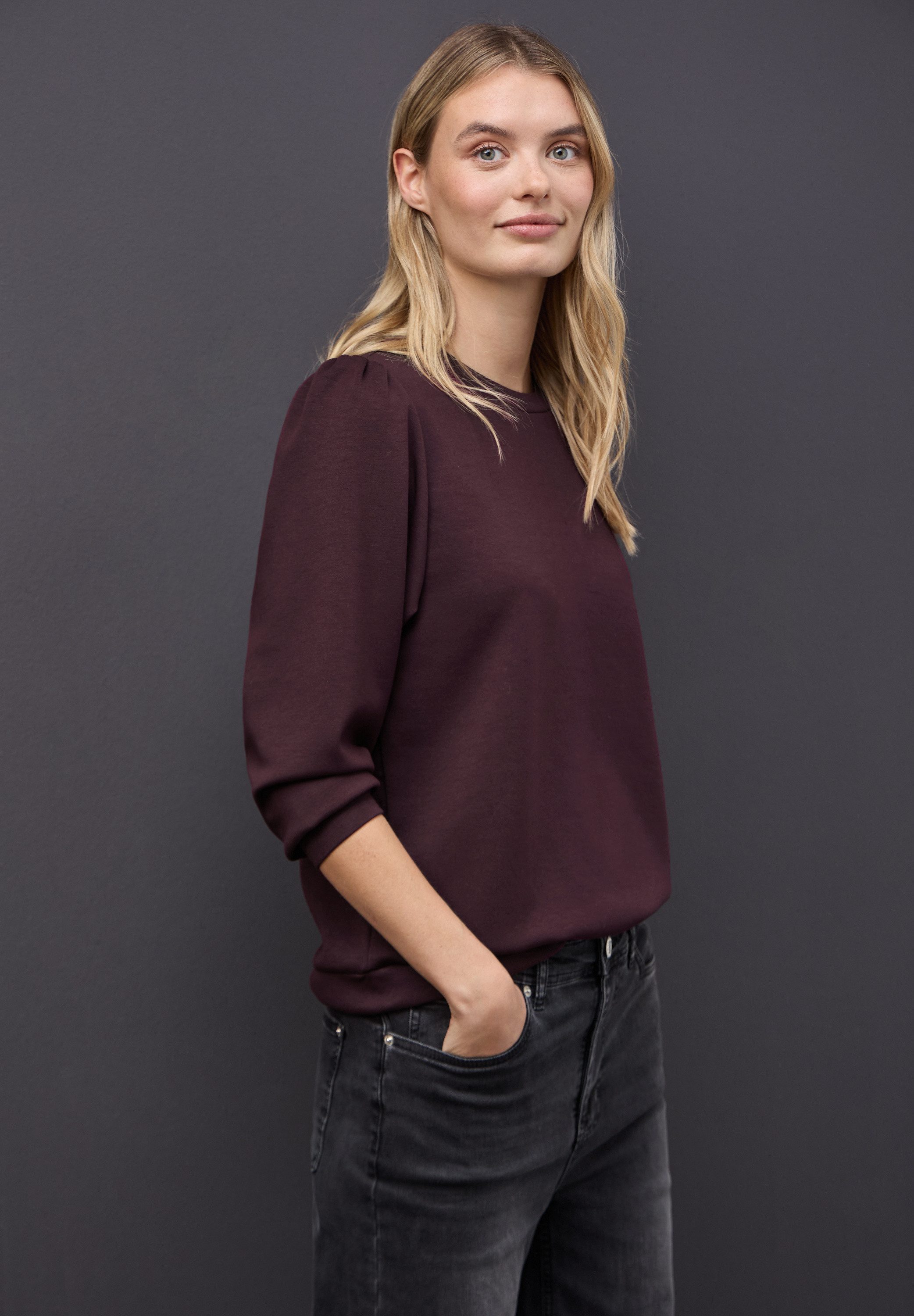 STREET ONE Langarmshirt mit Tunnelzug am Saum – Bild 2 von 5