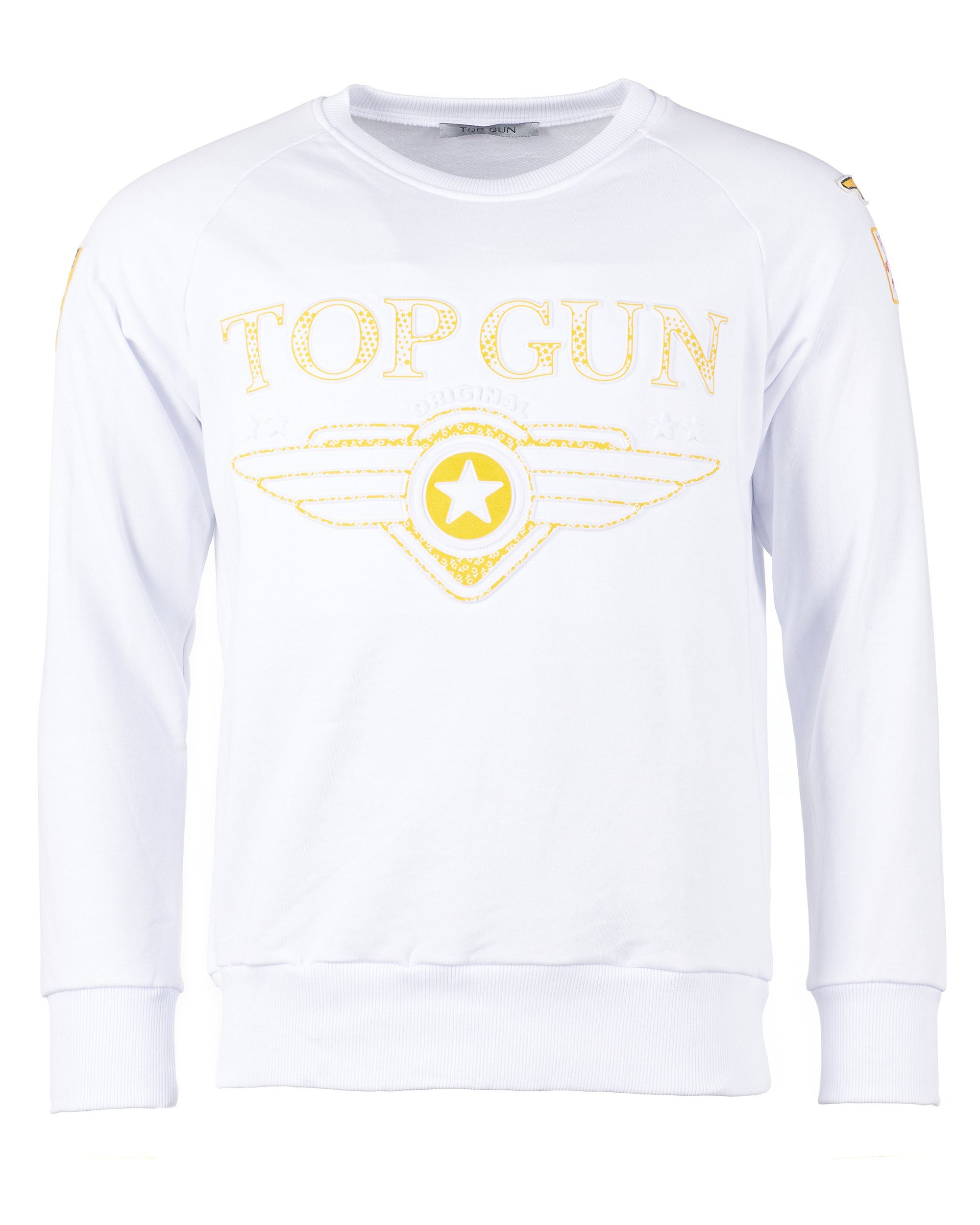 TOP GUN Sweater Dell TG20193011 white | Sweatshirts