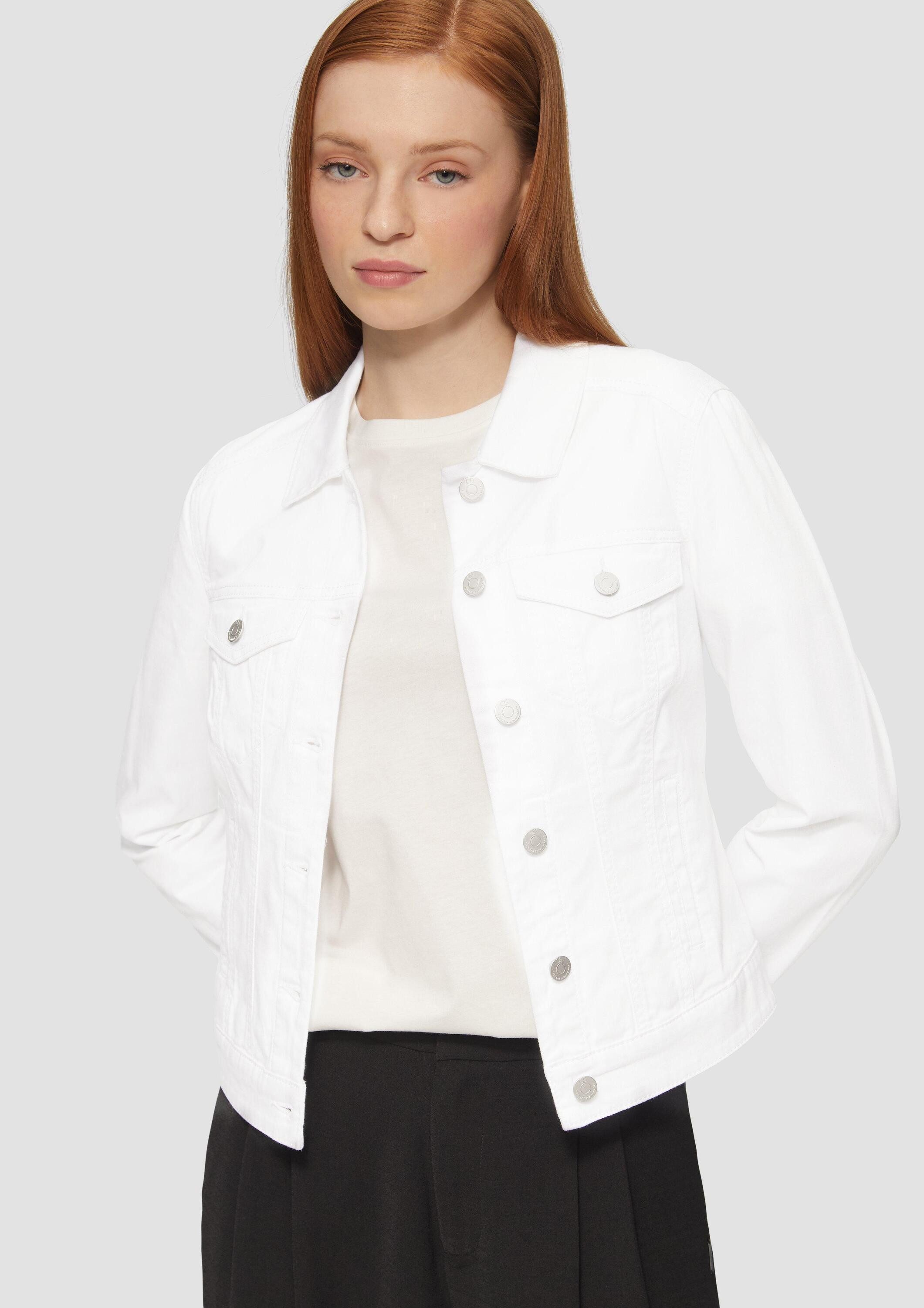 QS Funktionsjacke Indoor-Jacke Jeansjacke im Slim Fit