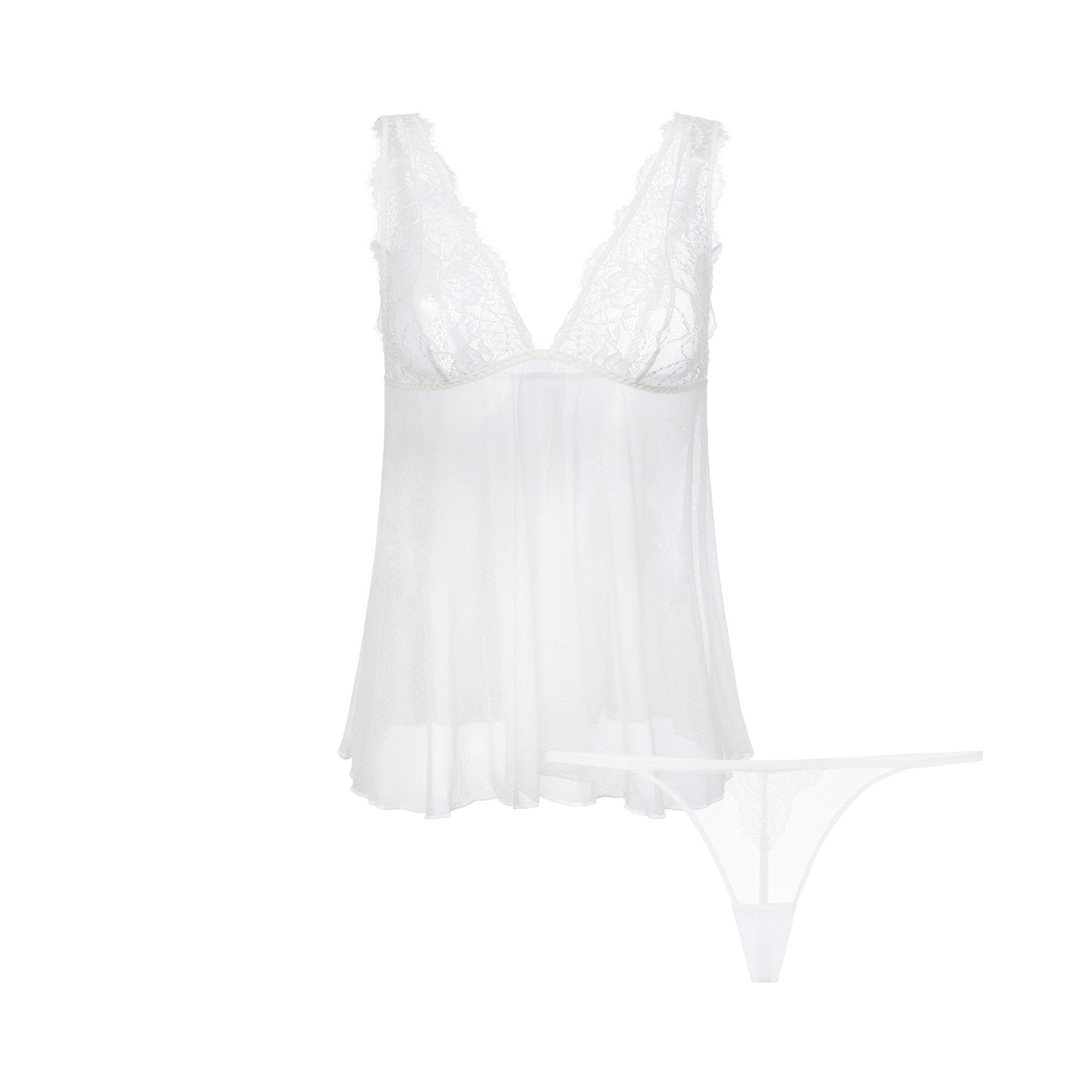 Dorina Babydollkleid Tara (2 tlg) mit Spitzendetails