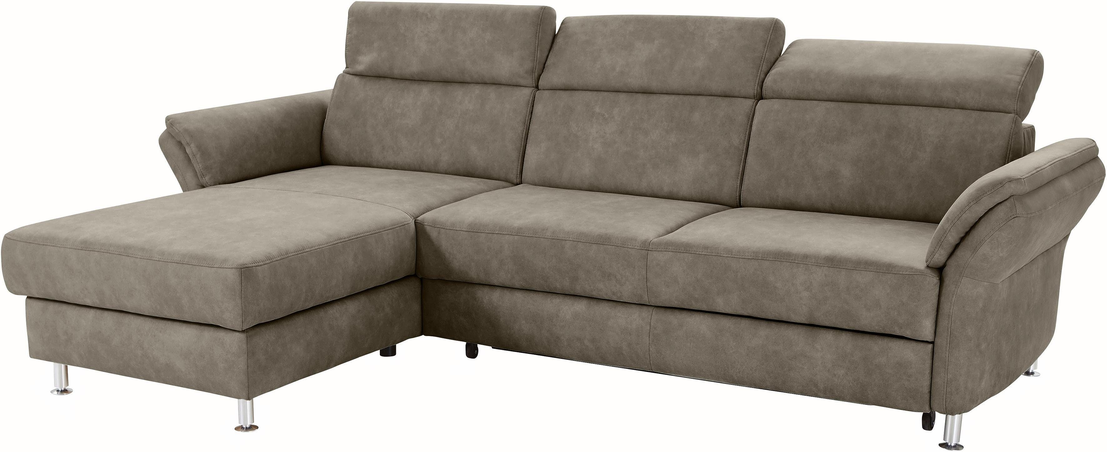 sit&more Ecksofa "Avignon L-Form" Kopfteilverstellung, wahlweise mit Bettfu günstig online kaufen