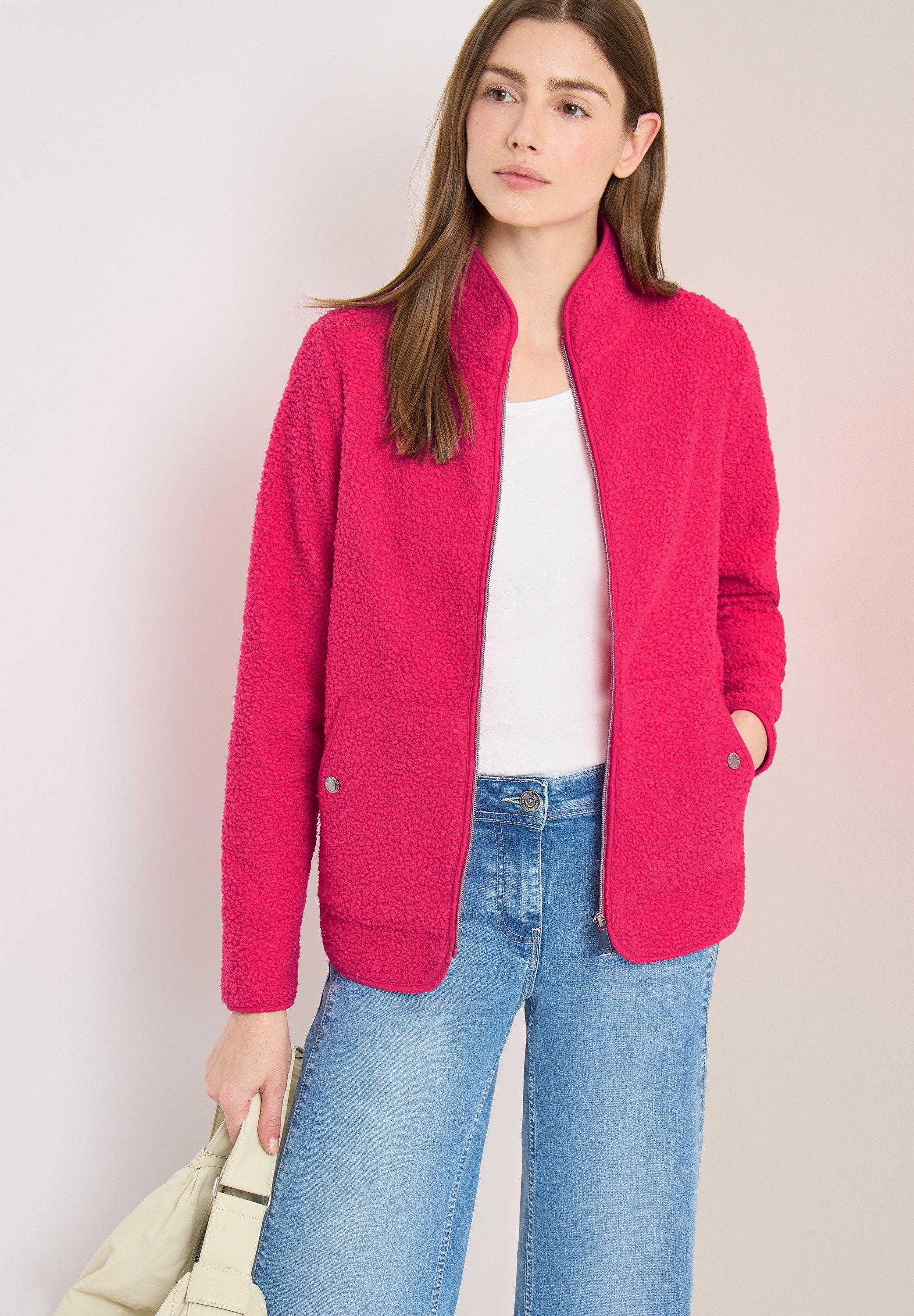 CECIL Sweatjacke mit Stehkragen