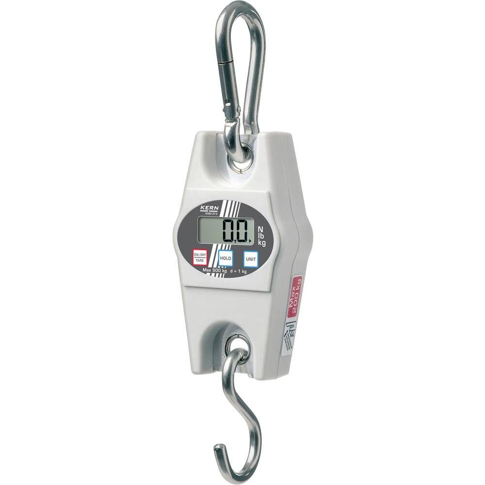 Kern Kofferwaage Hängewaage 100 g : 200 kg HCB 200K100, Kalibrierbar, Mit Haken, Mit Karabiner
