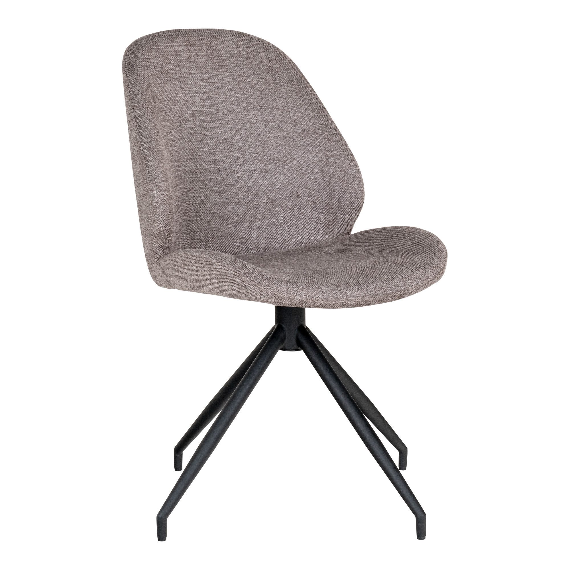 Polsterstuhl (2er-Set) in Stein, Stoff - 50x88x60cm (BxHxT)