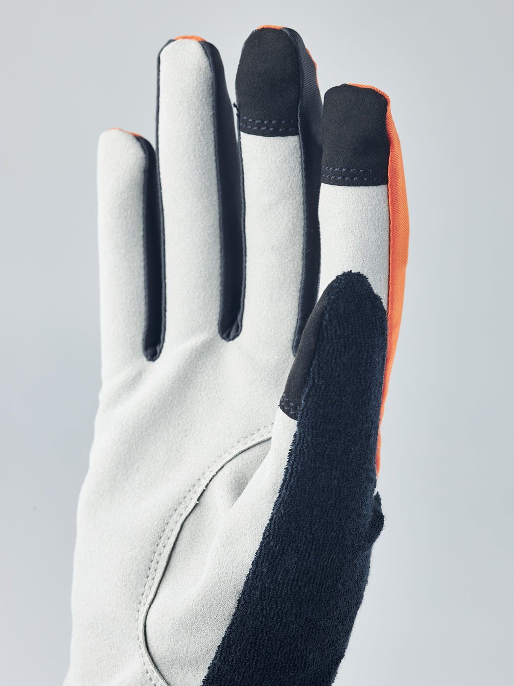 Hestra Orange - Long Dark Accessoires Grey Hestra Sprint Fleecehandschuhe