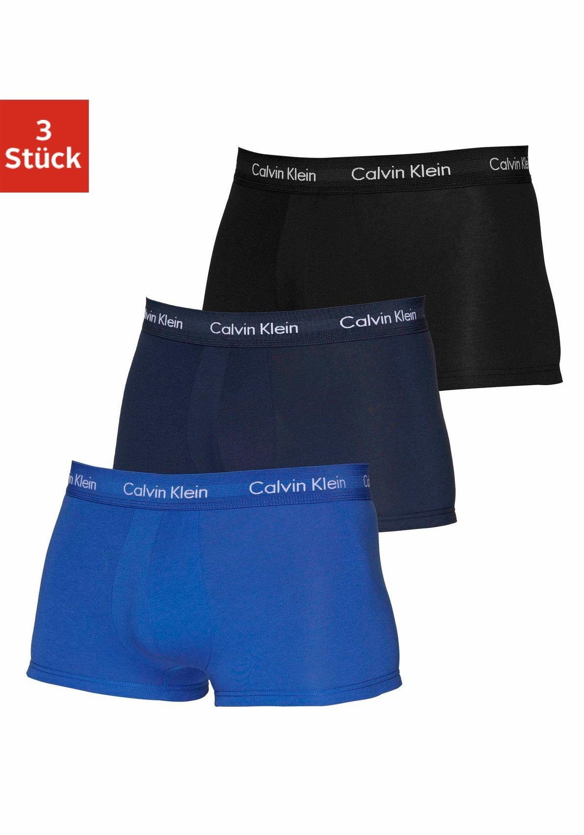 in (3-St) Hipster Calvin blautönen Underwear Klein