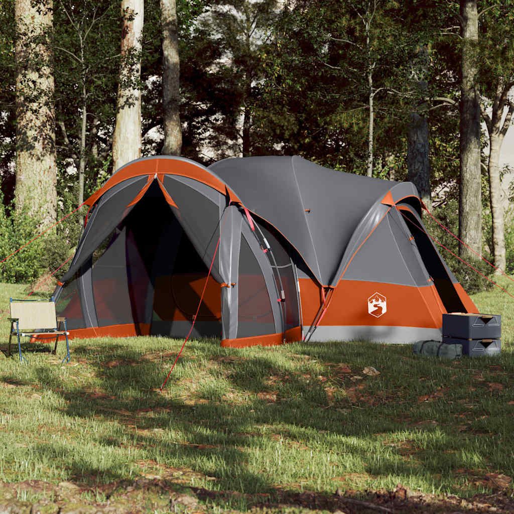 vidaXL Tipi-Zelt Tipi-Familienzelt 8 Personen Grau günstig online kaufen