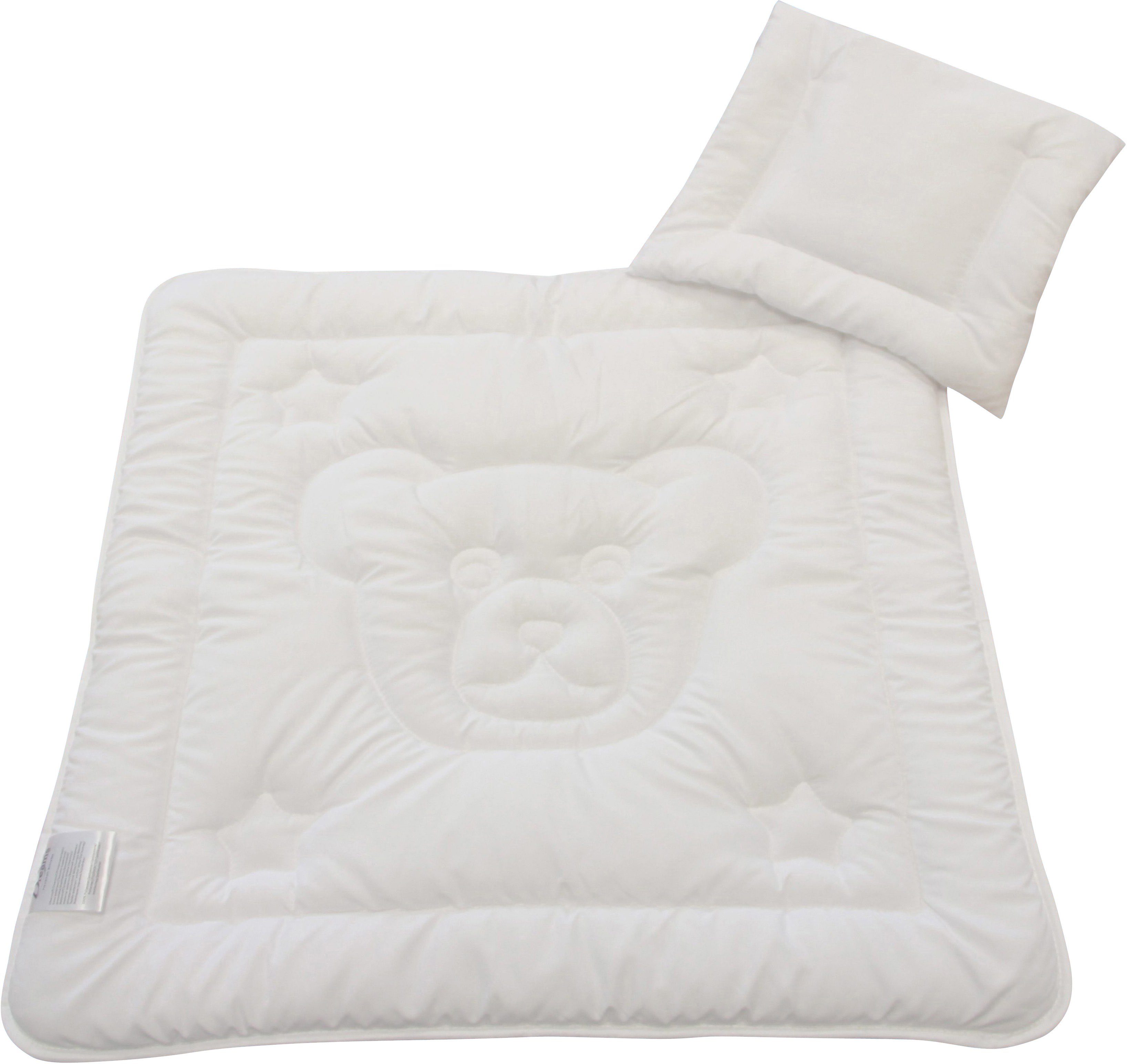 Dreams Steppbett + Kopfkissen Teddybär, Füllung: günstig online kaufen