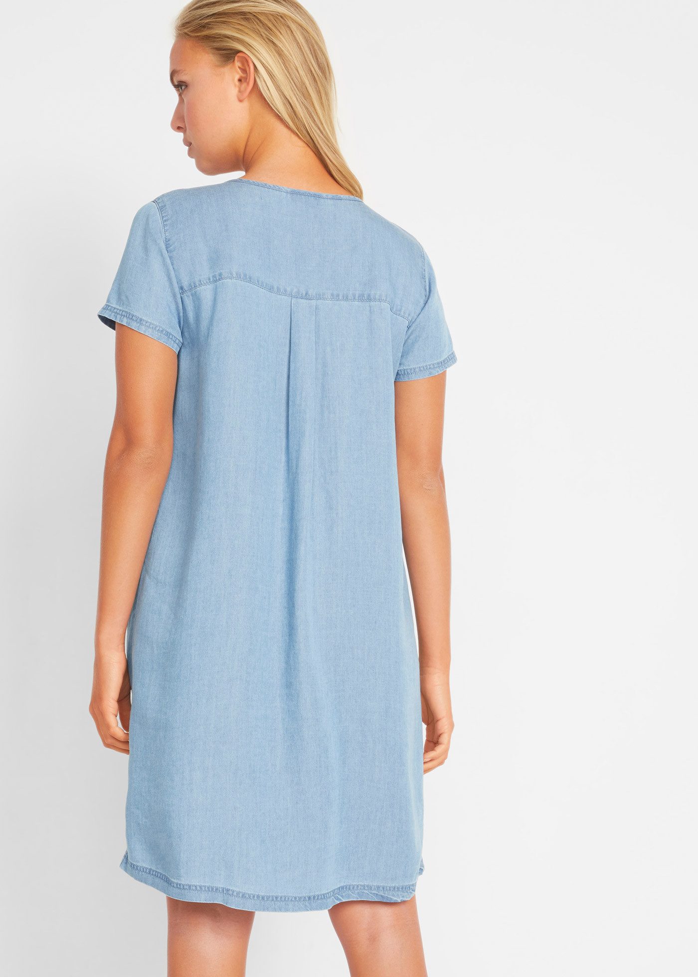 bonprix Jeanskleid für den Casual-Anlass, aus Lyocell (TENCEL), mit kurzem günstig online kaufen