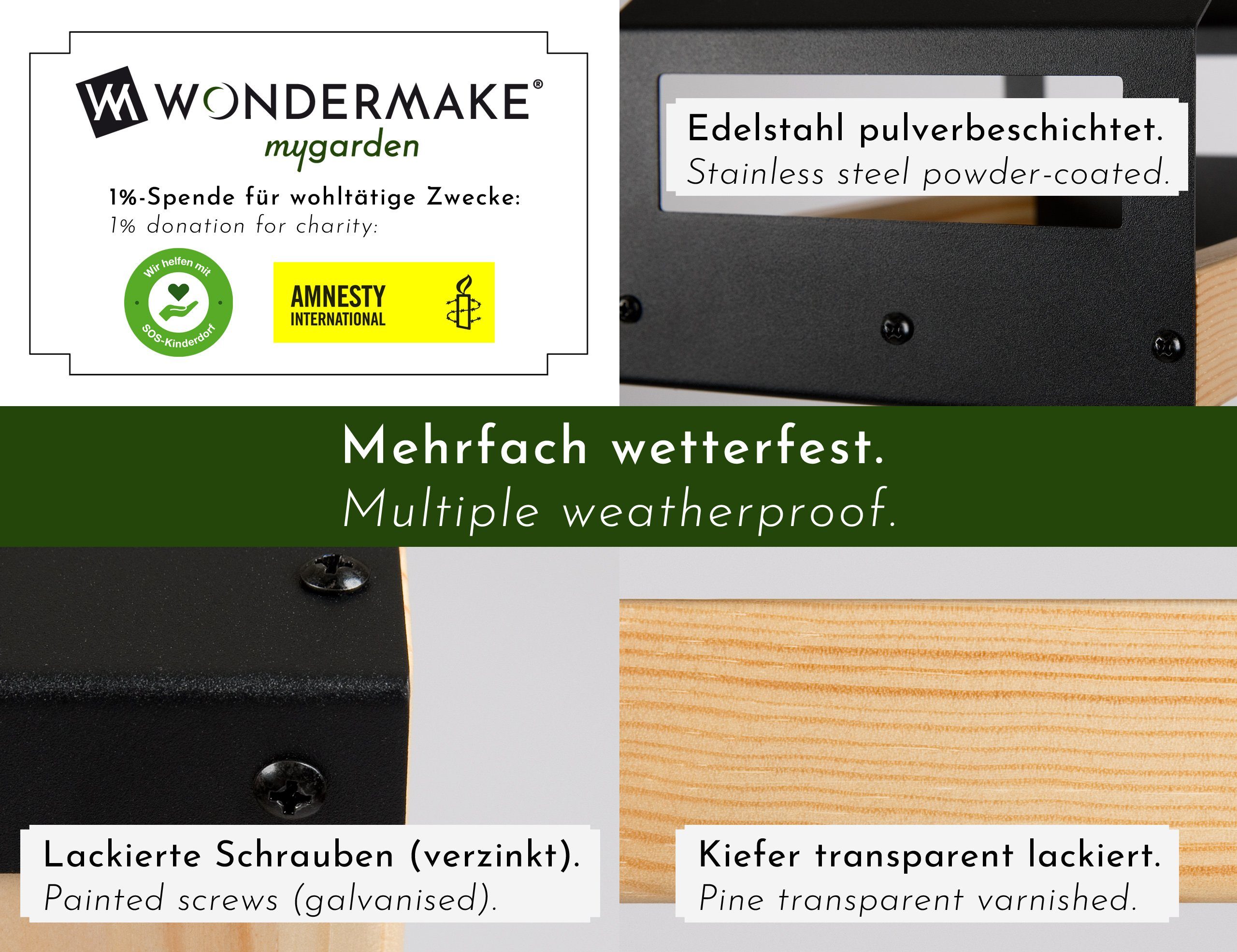 WONDERMAKE Vogelhaus wetterfest zum Aufhängen, Metall günstig online kaufen