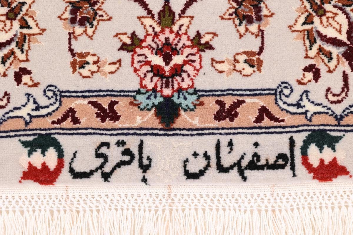 Orientteppich Isfahan Seidenkette 82x128 Handgeknüpfter Nain Orientteppich, rechteckig, Trading, mm 6 Höhe