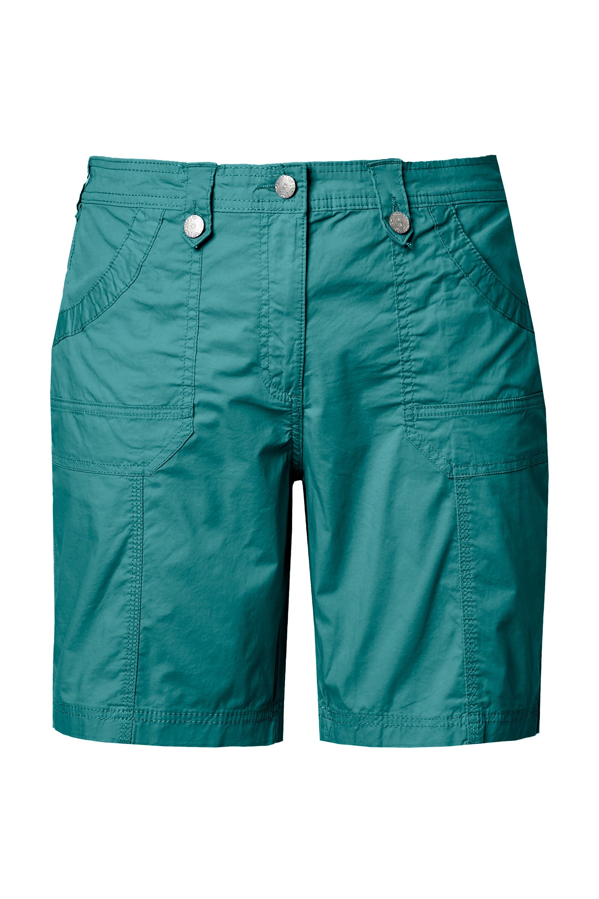 Ulla Popken Funktionshose Cargo-Bermuda Komfortbund 4-Pocket-Schnitt günstig online kaufen