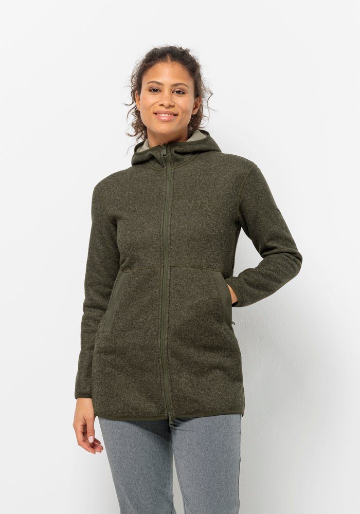 Funktionsmantel Wolfskin TANNENSPUR Jack island-moss COAT W