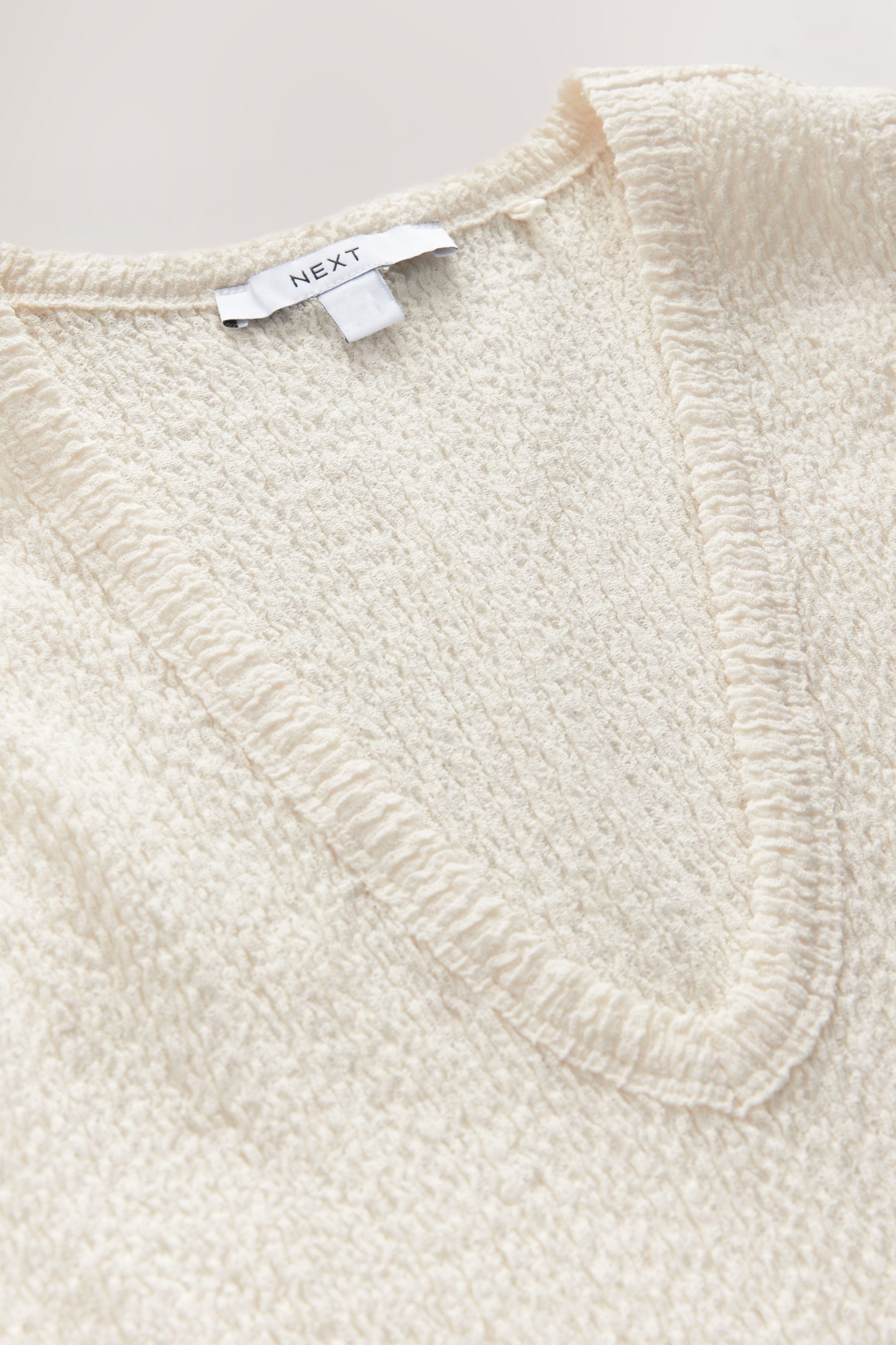 Next Trägertop Strukturiertes Tanktop mit V-Ausschnitt (1-tlg) günstig online kaufen