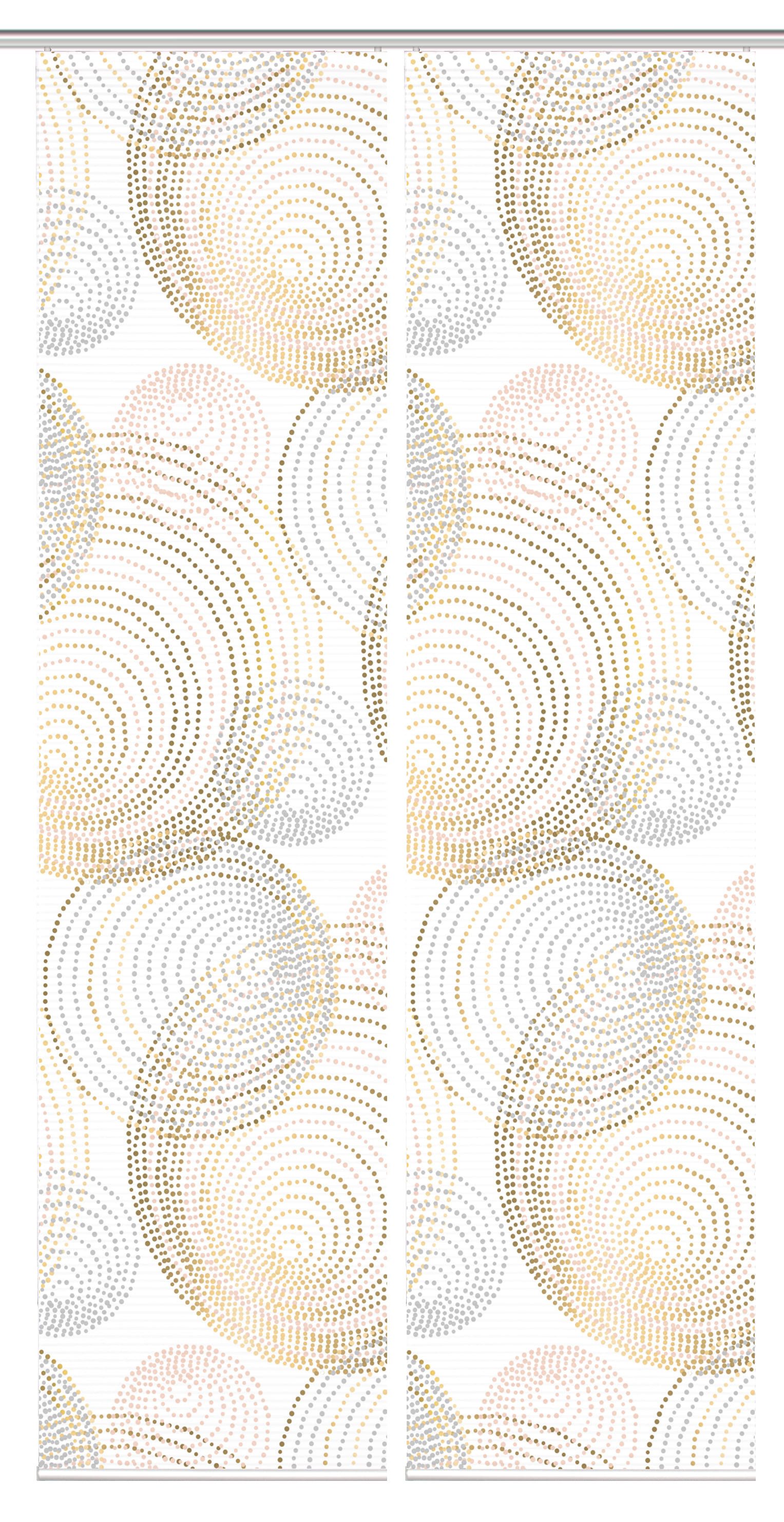 HOME WOHNIDEEN Schiebegardine 84111 SPIRO Schiebegardine recyceltes Polyester, Bambusoptik, 245x60 (2 St), Paneelwagen, transparent, Polyester (recycelt) Polyester