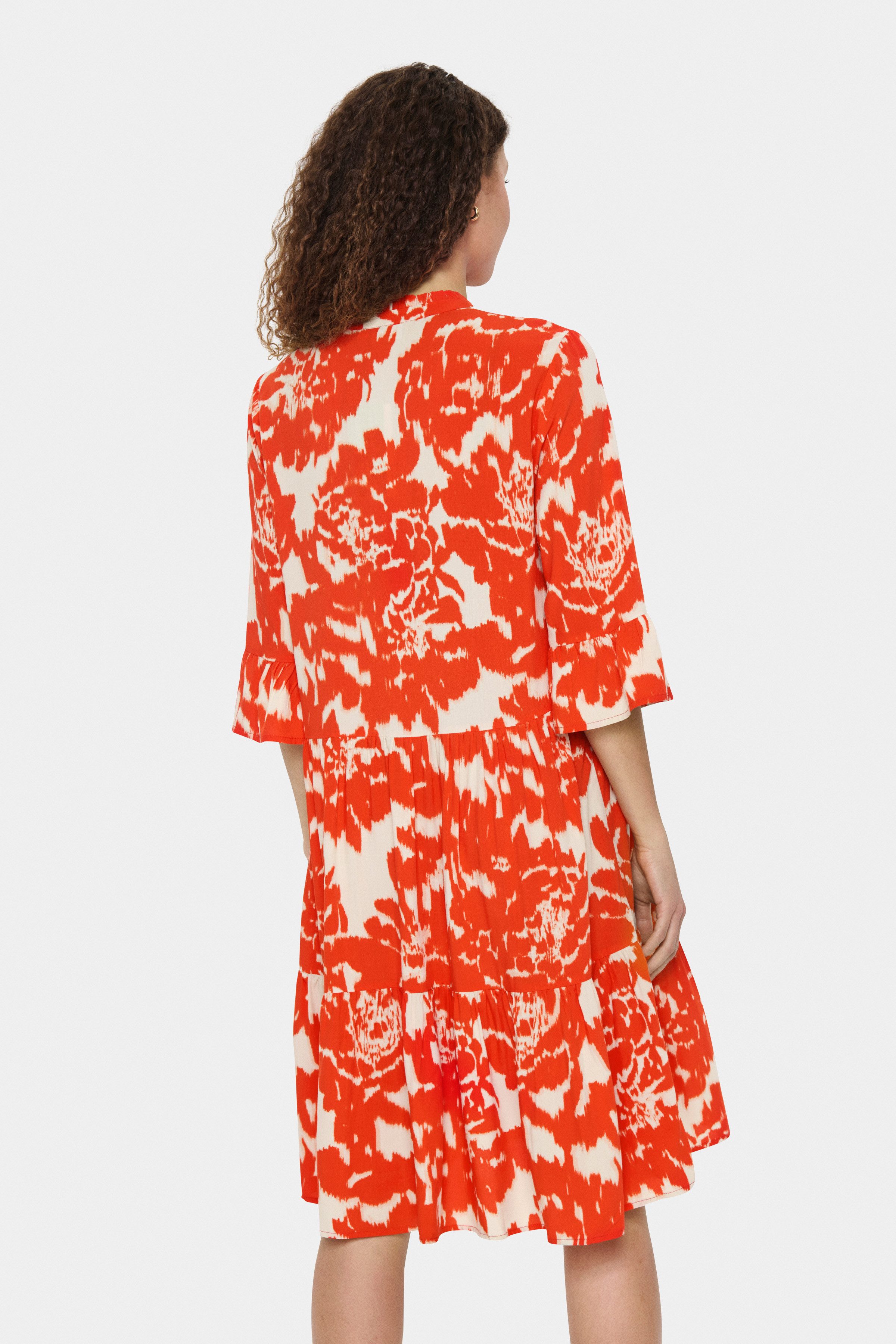 Saint Tropez Blusenkleid EdaSZ Dress Sommerkleid, Tunikakleid mit Volant un günstig online kaufen