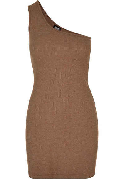 URBAN CLASSICS Shirtkleid Urban Classics Damen Ladies Rib One Shoulder Dress (1-tlg)