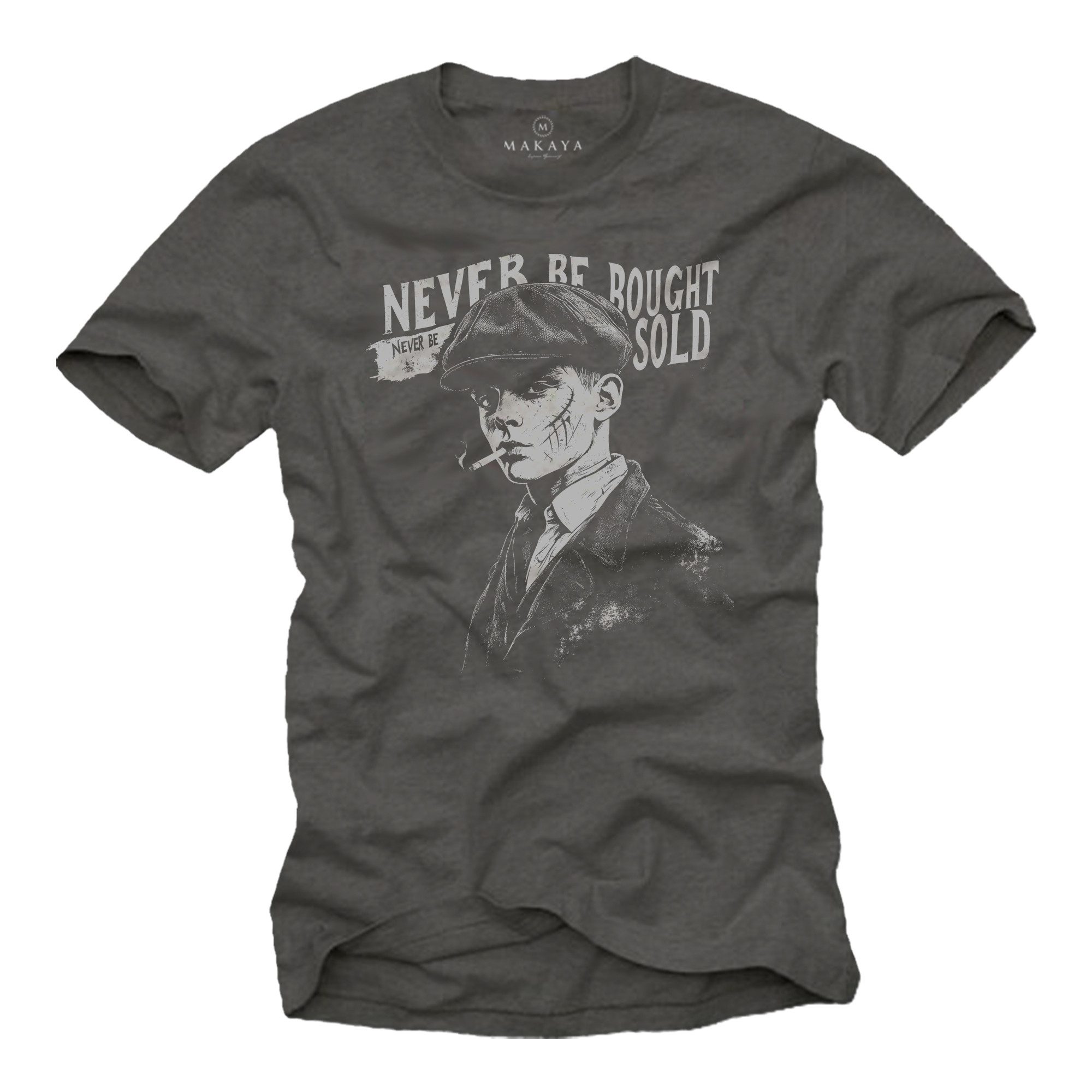MAKAYA T-Shirt Herren Kurzarm mit Druck günstig online kaufen