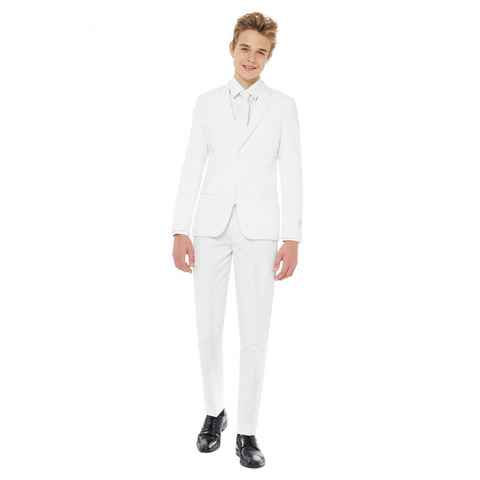 Opposuits Kostüm Weißer Konfirmationsanzug für Jungen zur Jugendwei, Egal ob zur Konfirmation, Jugendweihe, Hochzeit oder Kommunion, der Wh