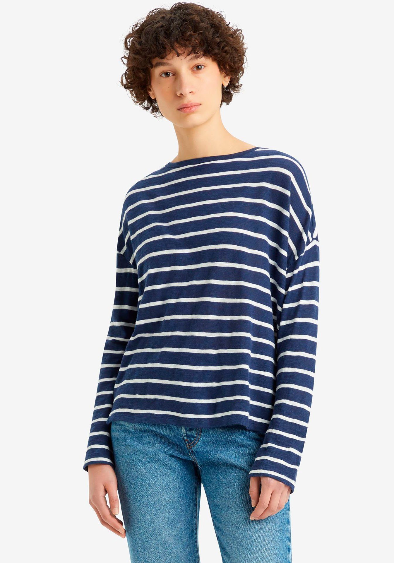 Levi's® Langarmshirt MARGOT LONG SLEEVE BLUE