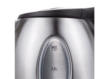 Tristar Wasserkocher, 1.2 l, 850 W, elektrischer kabelloser Tee Heißwasserbereiter schnell, leise 360°-Fuß
