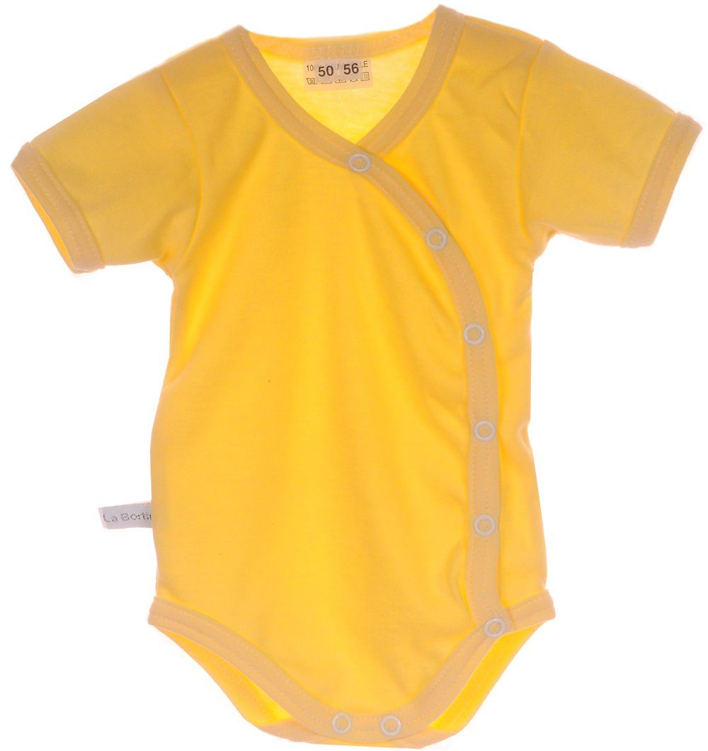 La Bortini Body Body Baby Kurzarmbody Wickelbody 44 50 56 62 68 74 80 86 92 98 aus reiner Baumwolle, 44 50 56 62 68 74 80 86 92 98