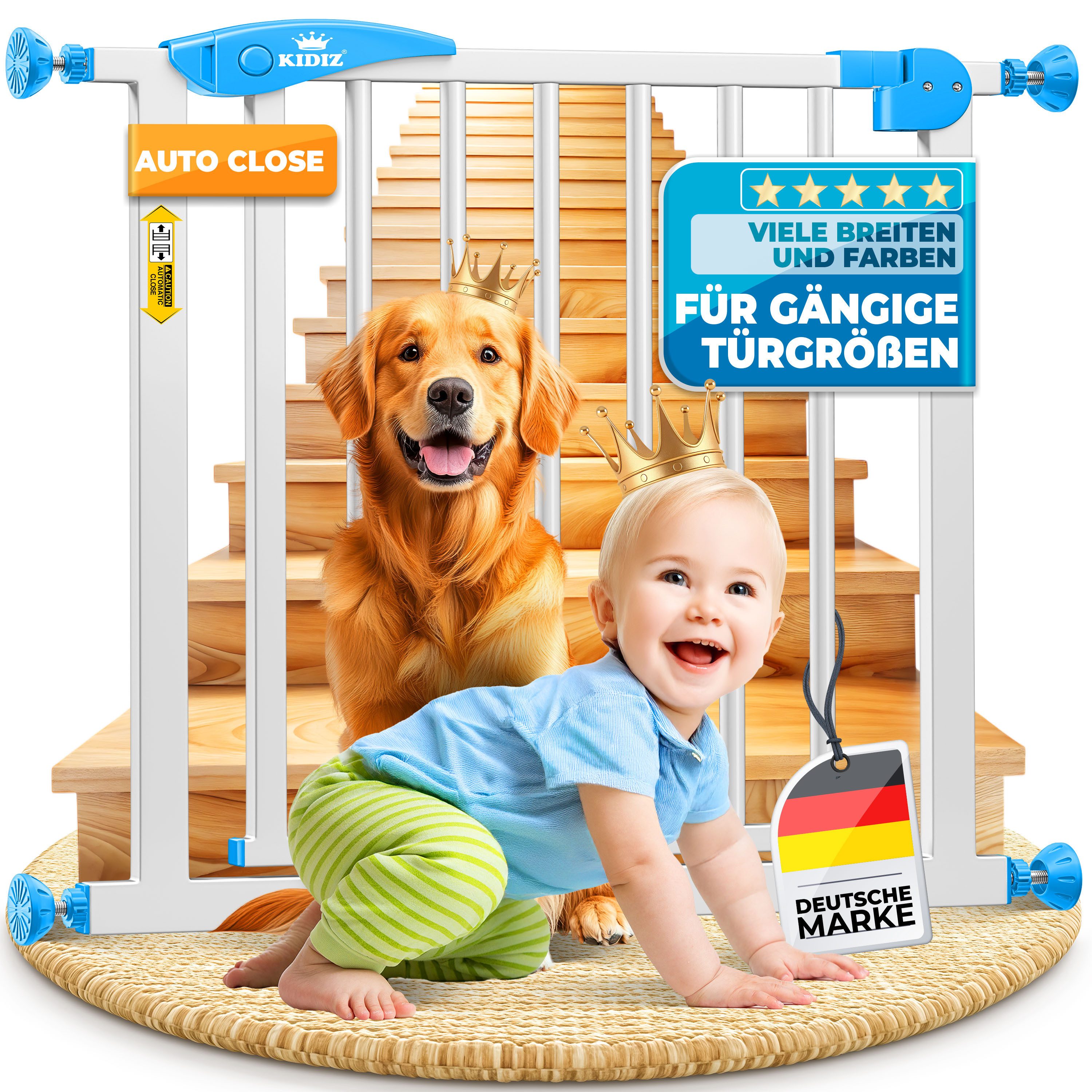 KIDIZ Türschutzgitter, Türschutzgitter Absperrgitter Treppengitter Kindergi günstig online kaufen