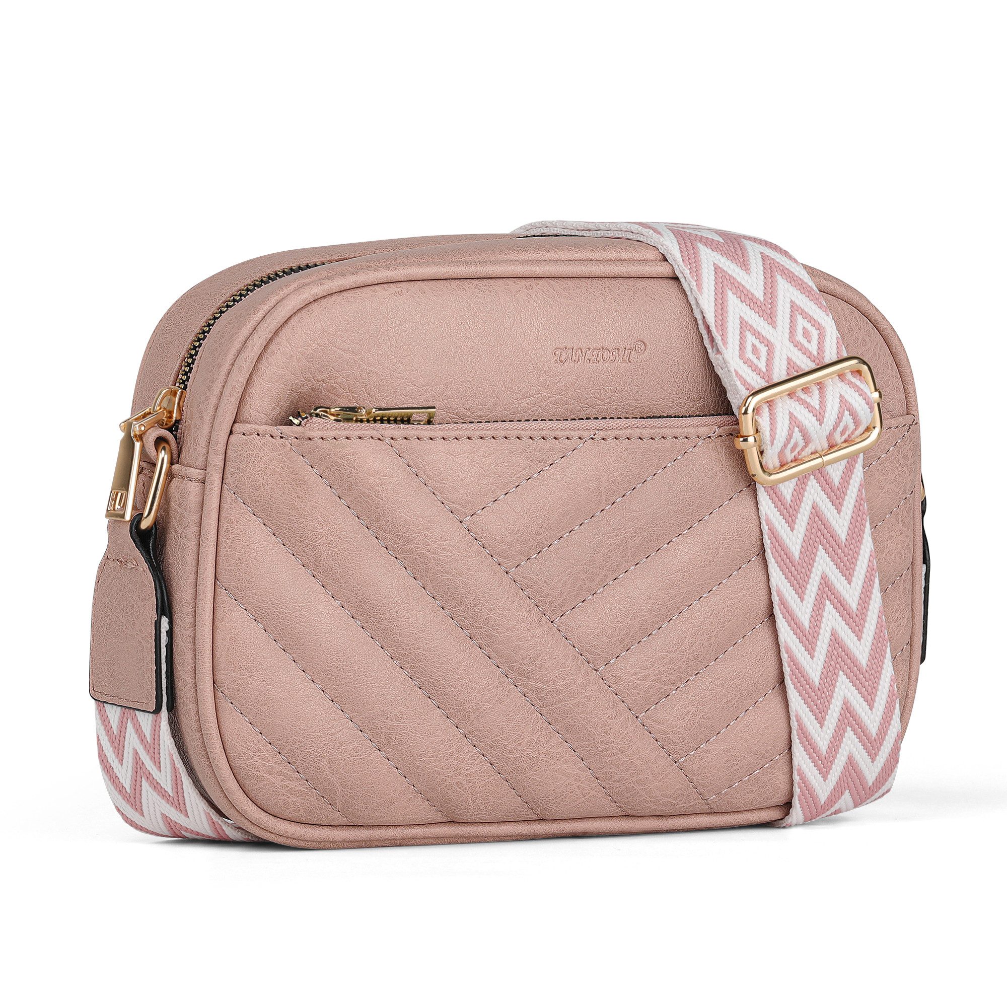 TAN.TOMI Umhängetasche Damen Handy Schultertasche Gestepptes Design Crossbo günstig online kaufen