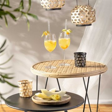 LEONARDO Teelichthalter Tischlicht Geflecht Garda (1 St), Teelichthalter Windlicht
