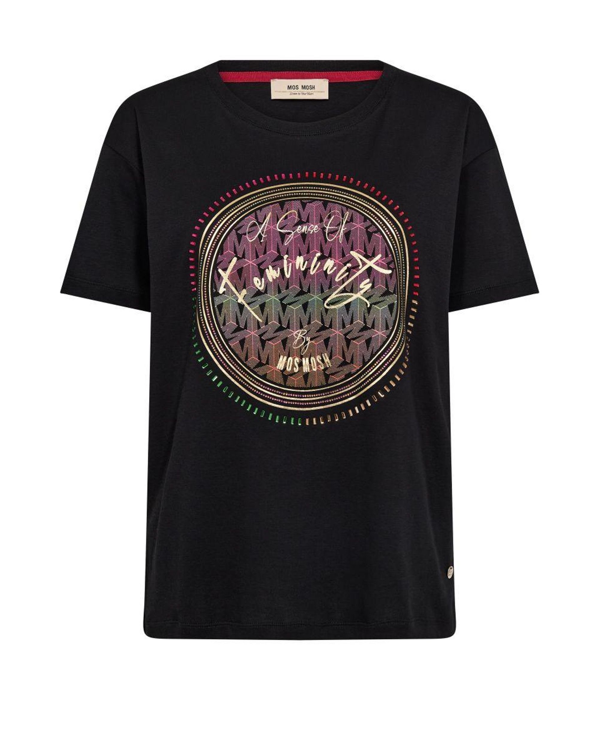 T-Shirt schwarz Mos Mosh O-SS T-Shirt Glam Mos Mosh Corrin