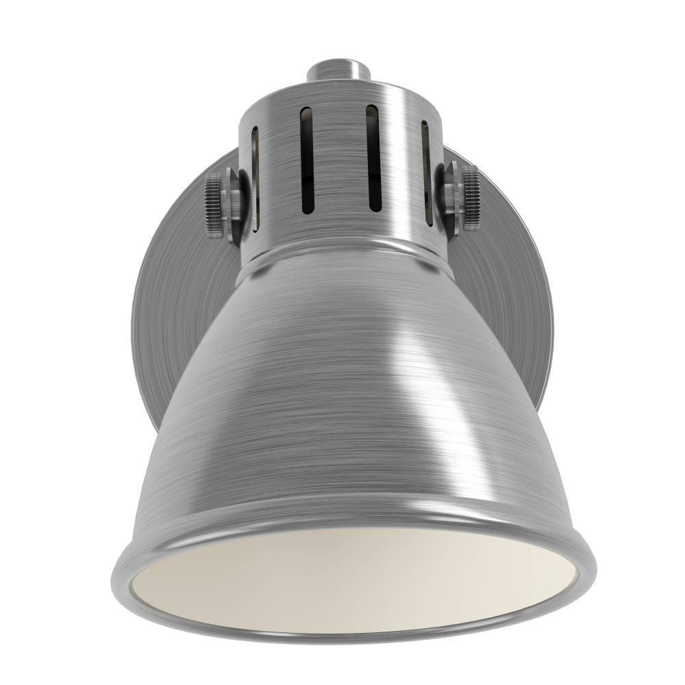 EGLO LED Wandleuchte SERAS Wandlampe, Deckenstrahler, Spot, Flurlampe, nickel-antik, creme, LED wechselbar, Warmweiß, Wohnzimmerlampe, Esszimmerlampe, schwenkba – Bild 3 von 5