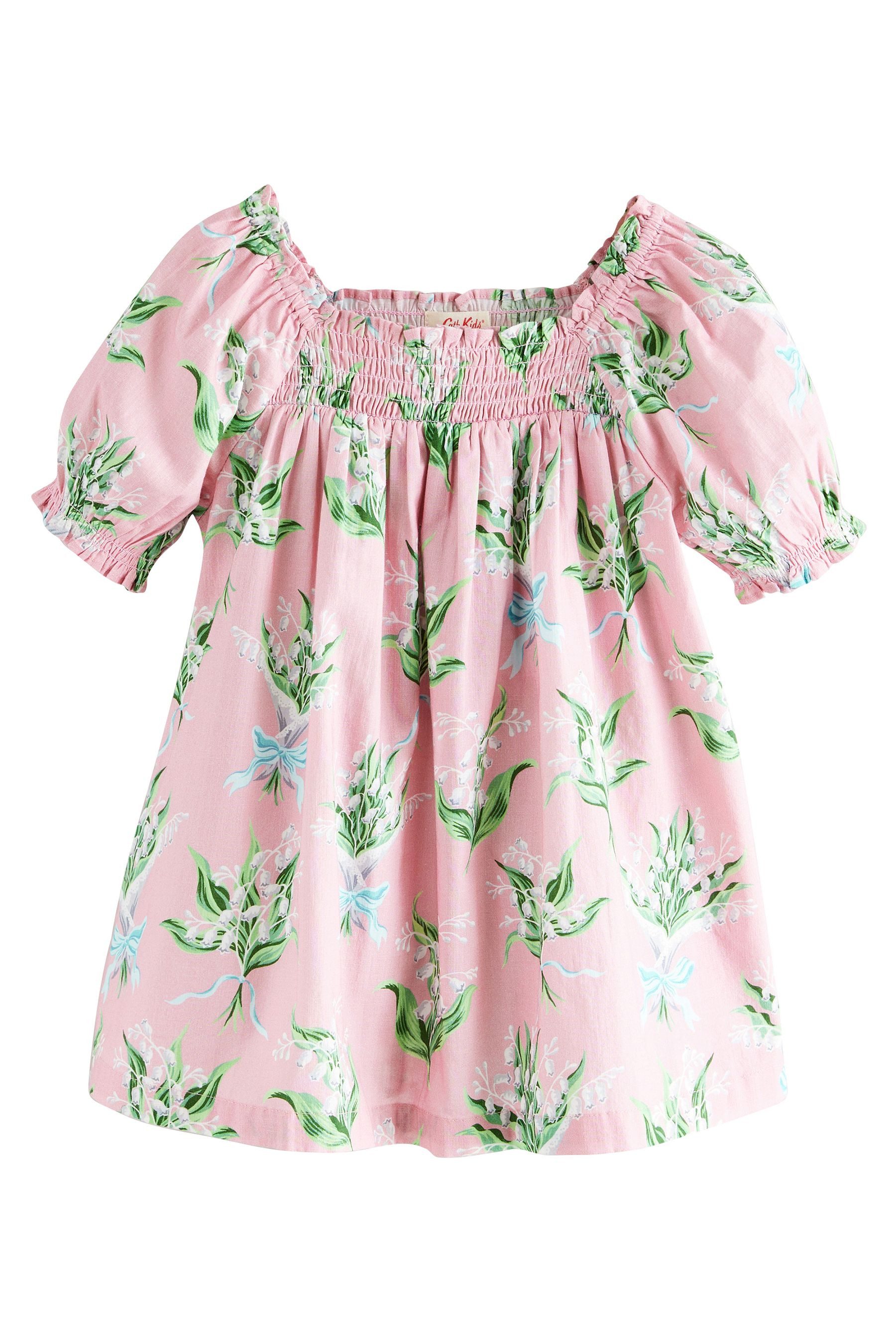 Druckkleid Cath Kidston Kleid mit Puffärmeln und Blumen-Print