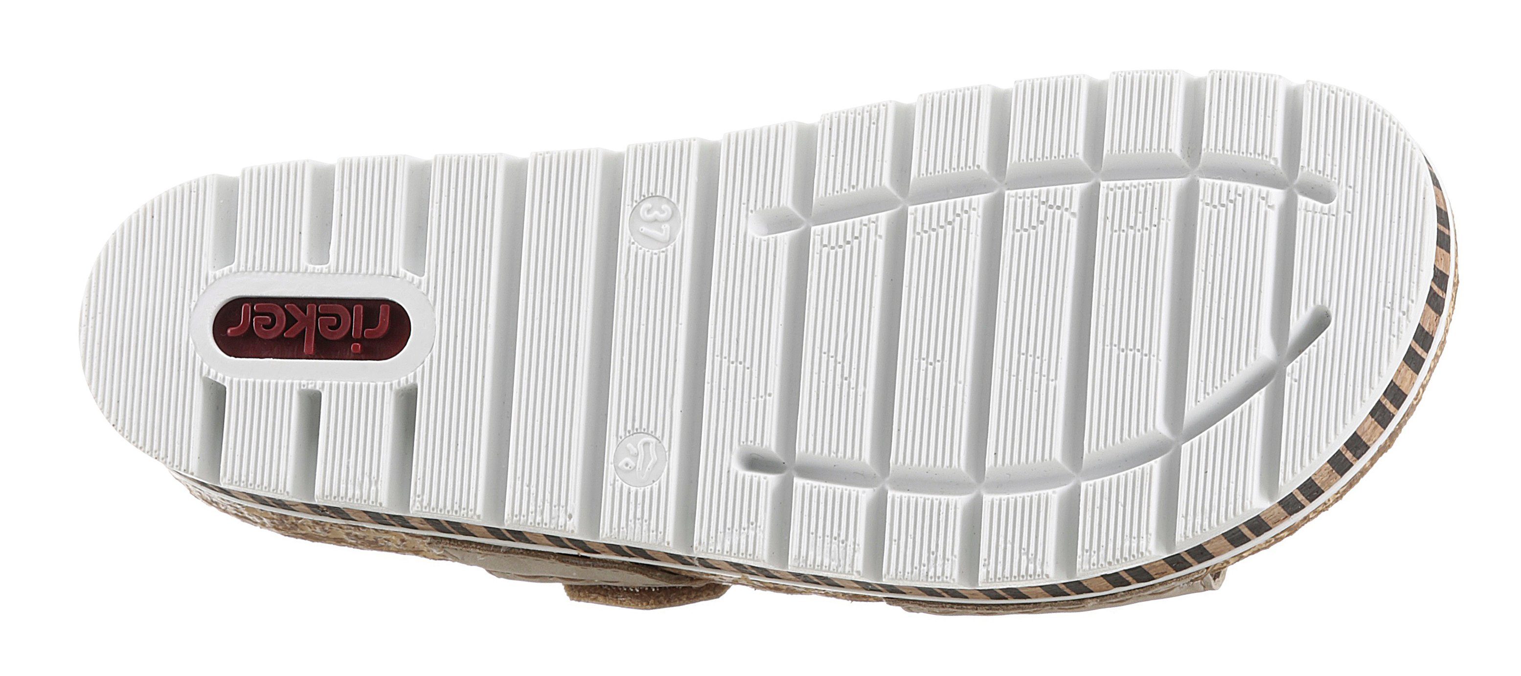 Schuhe Sandalen Rieker Riemchensandale mit modischer Zierschnalle